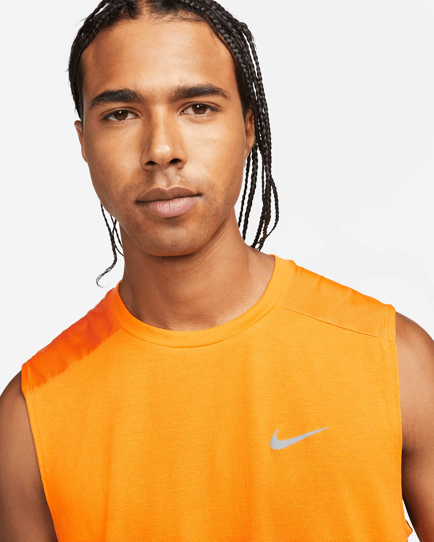 Canotta running NIKE DRI FIT RUN DVN RISE 365 M - Arancione - 2 | Cisalfa Sport