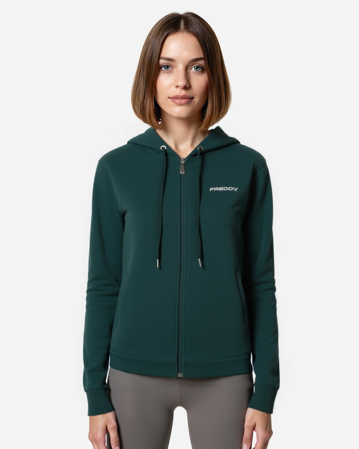 Felpa FREDDY SMALL LOGO OLOGRAFICO W - Verde - 3 | Cisalfa Sport