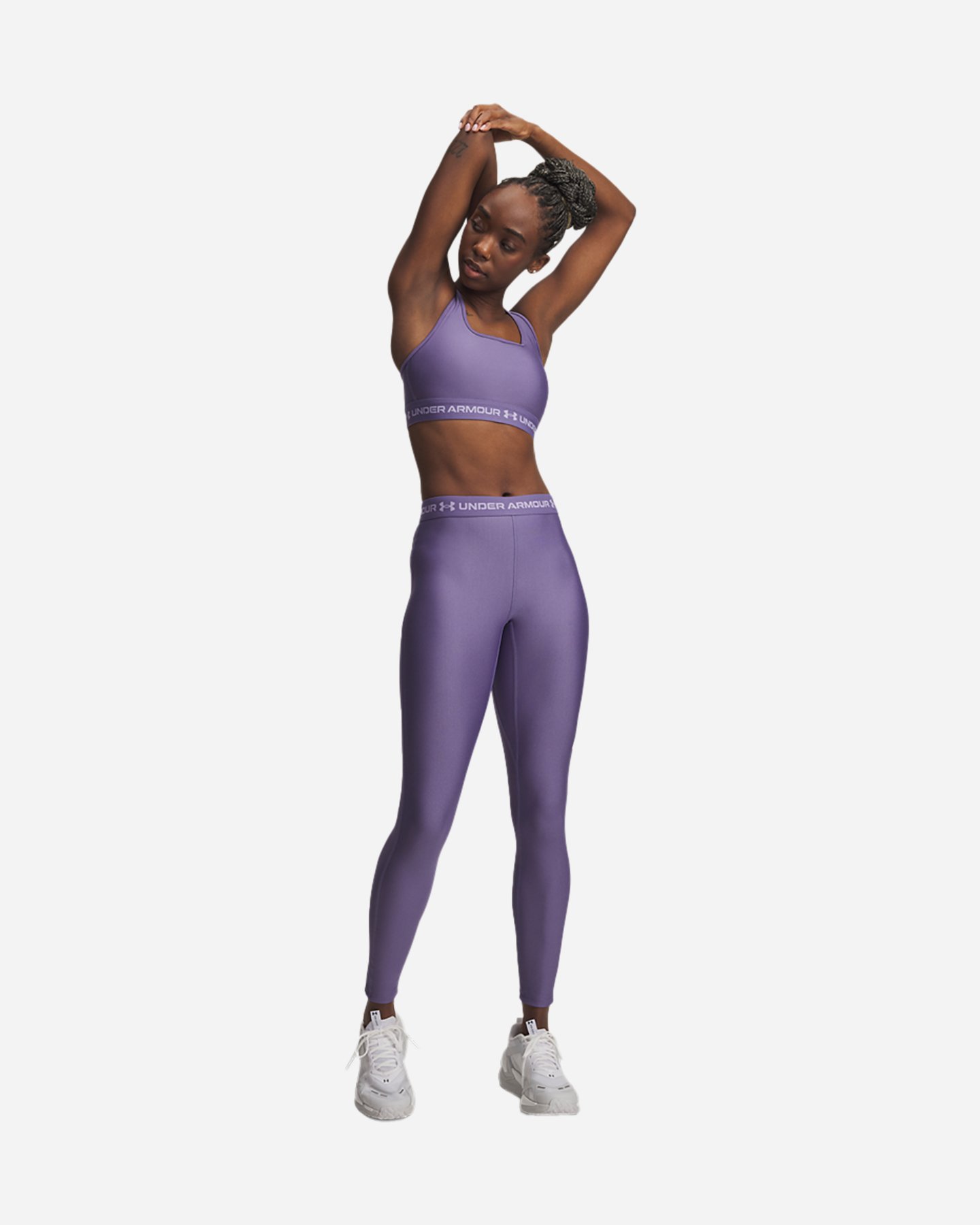 Leggings UNDER ARMOUR HEATGEAR W - Viola - 2 | Cisalfa Sport