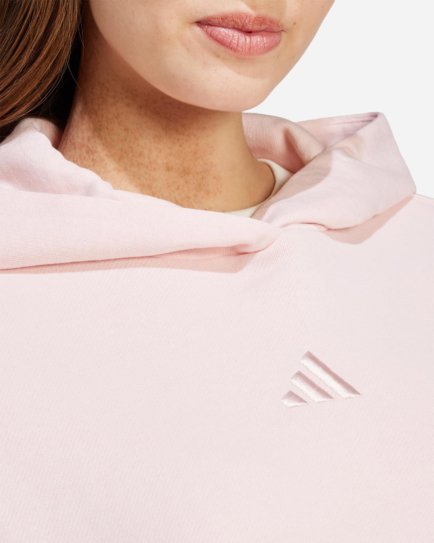 Felpa ADIDAS 3STRIPES SZN W - Rosa - 5 | Cisalfa Sport
