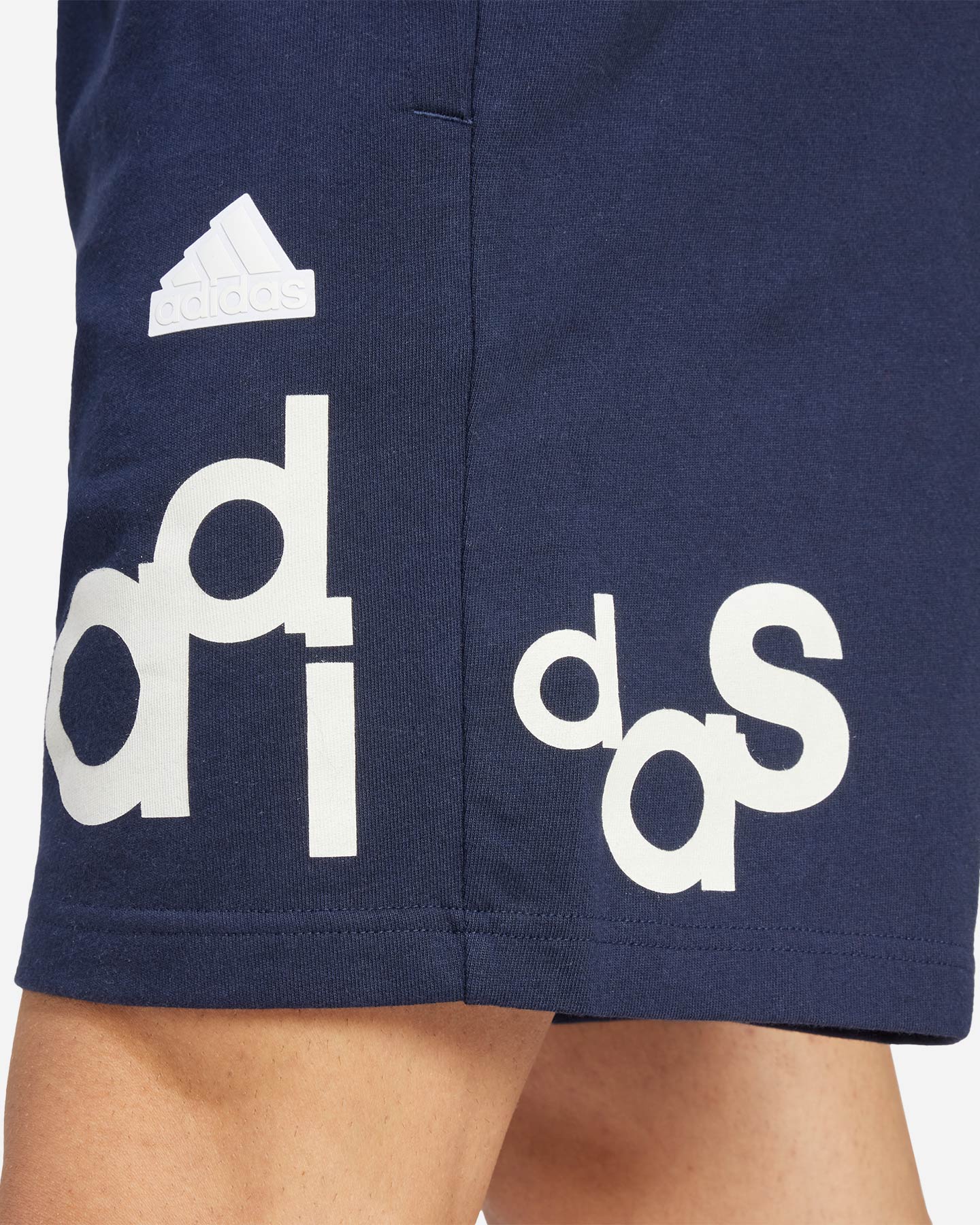 Pantaloncini ADIDAS BRAND LOVE M - Blu Navy - 4 | Cisalfa Sport