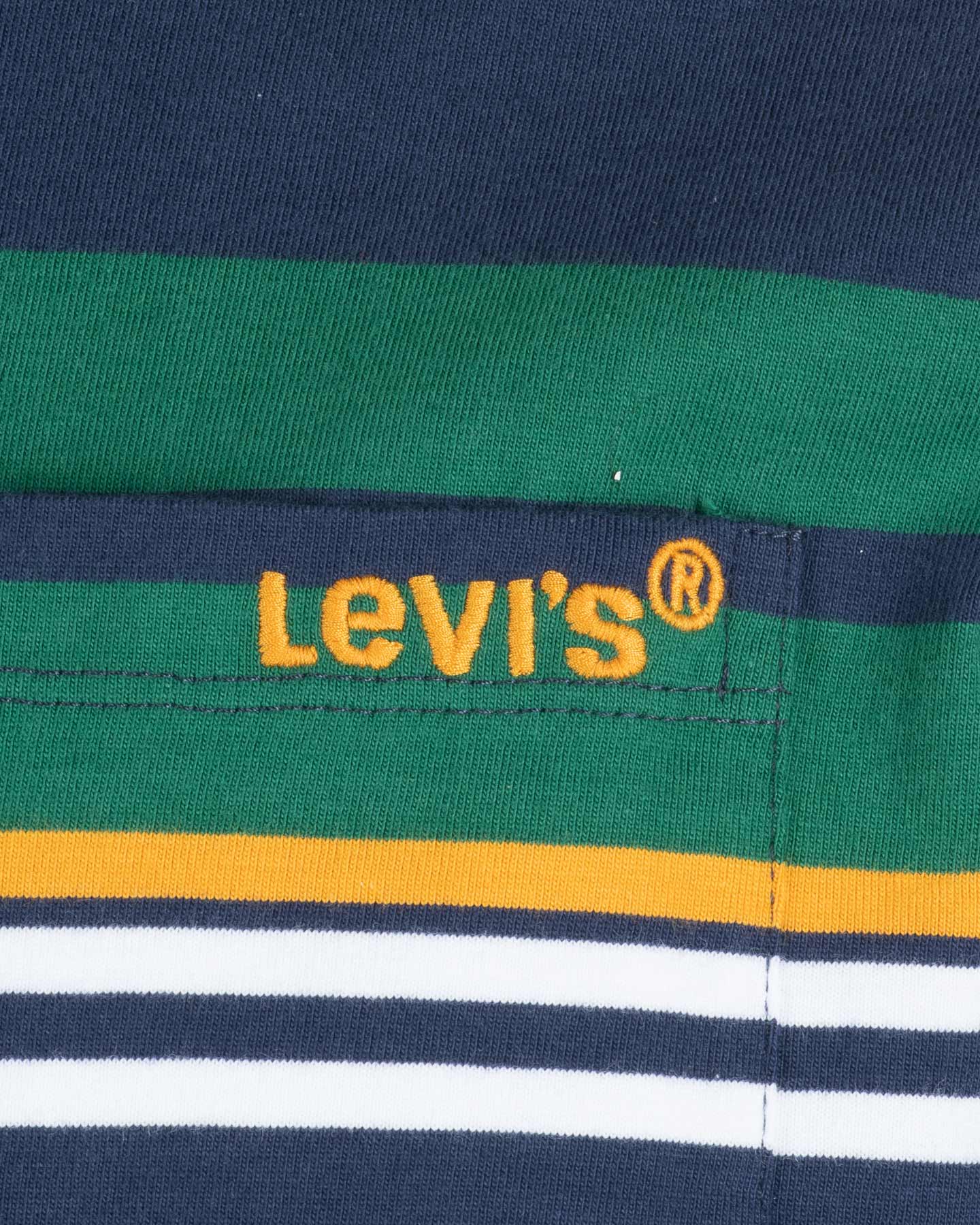 T-shirt LEVI'S RELAXED STRIPED LOGO POCKET M - Blu - 2 | Cisalfa Sport