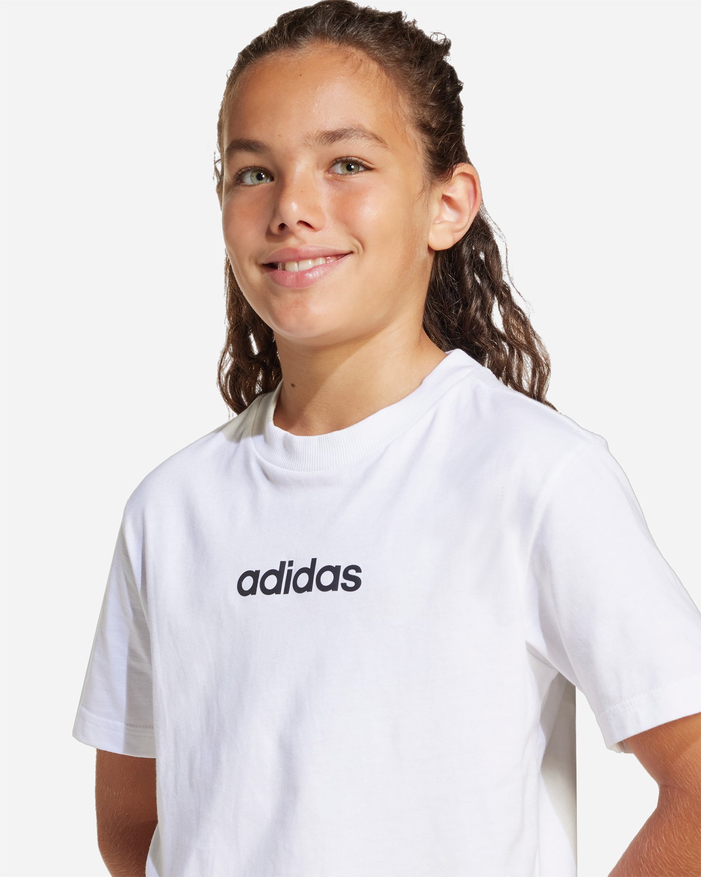 T-shirt ADIDAS ESSENTIALS JR - Bianco - 4 | Cisalfa Sport