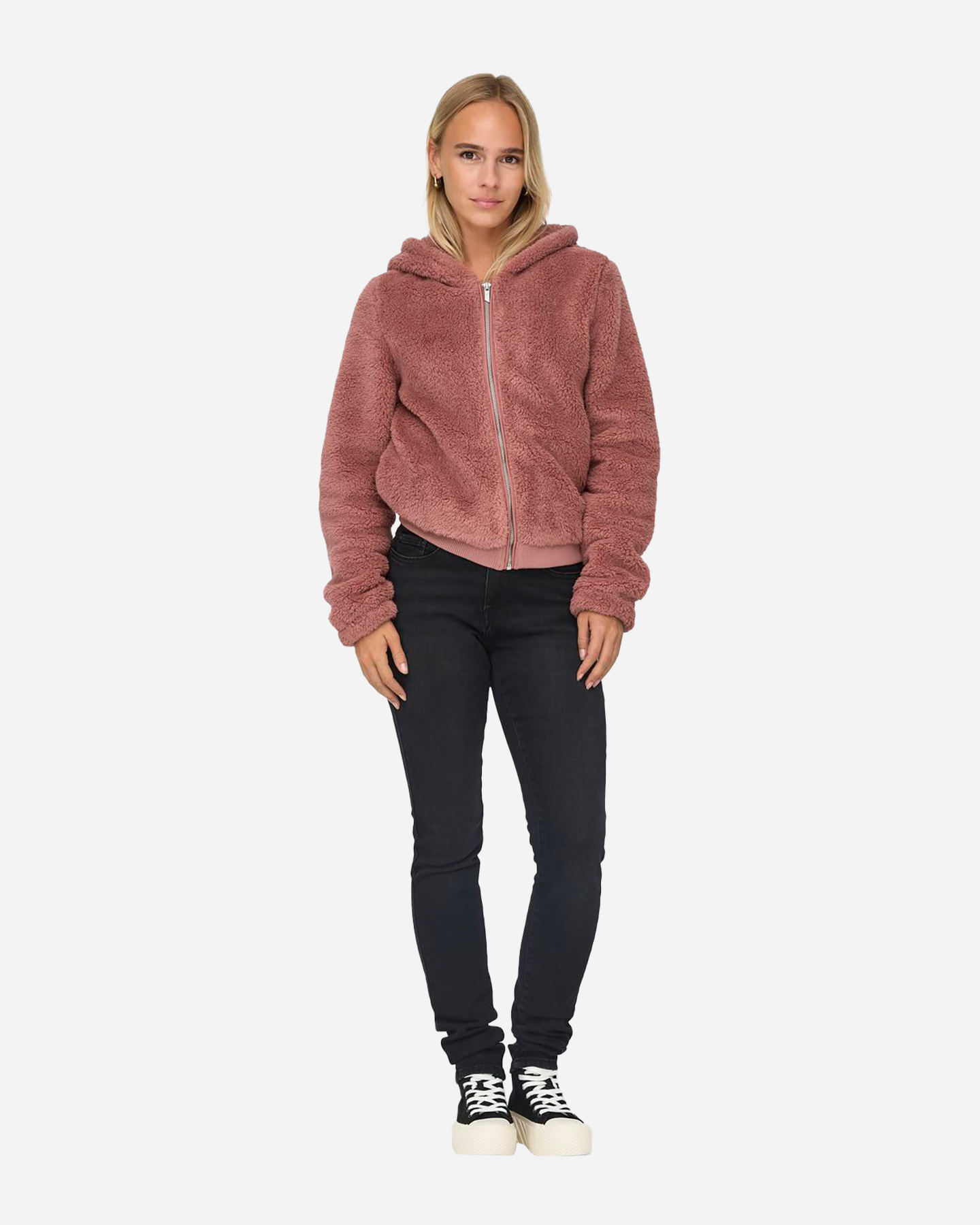 Felpa ONLY NEWANNA FURRY W - Rosa - 3 | Cisalfa Sport