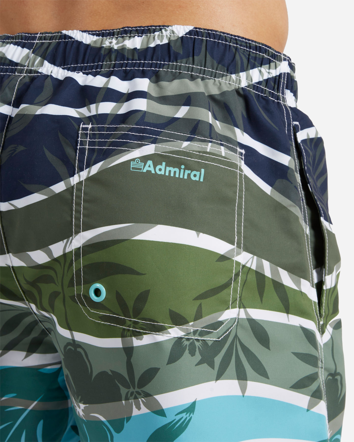 Boxer mare ADMIRAL RAINBOW M - Verde - 3 | Cisalfa Sport