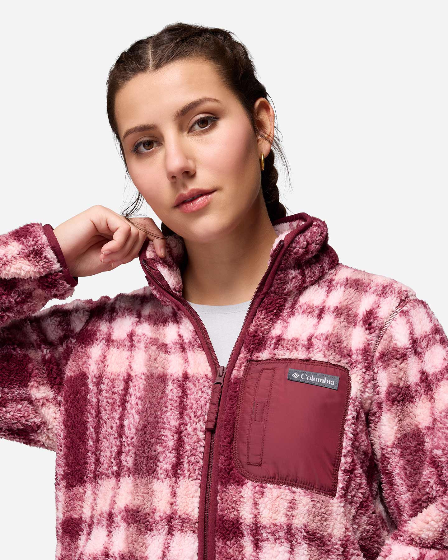 Felpa COLUMBIA WEST BEND W - Rosso - 3 | Cisalfa Sport