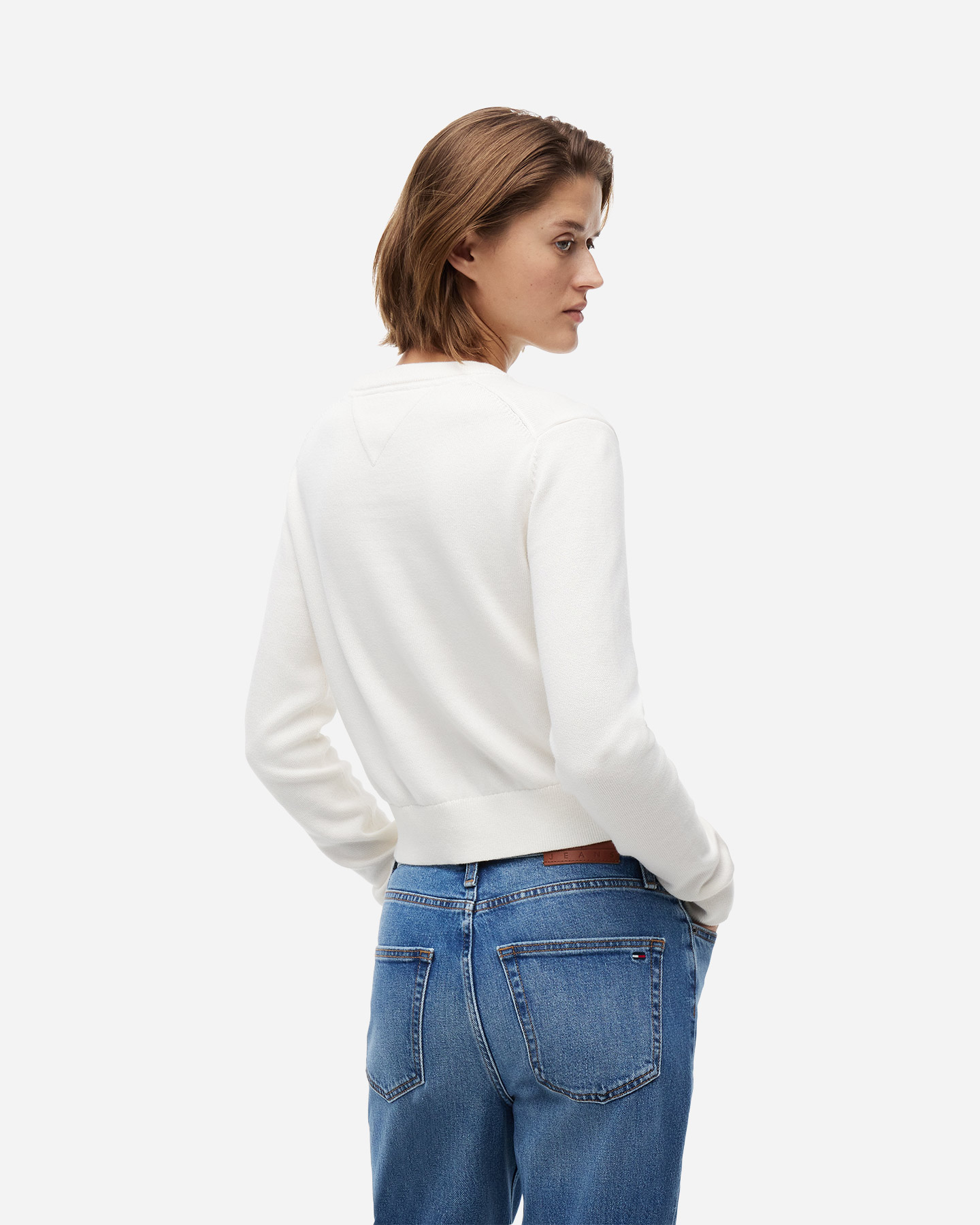 Maglione TOMMY HILFIGER BIG FLAG W - Bianco - 3 | Cisalfa Sport