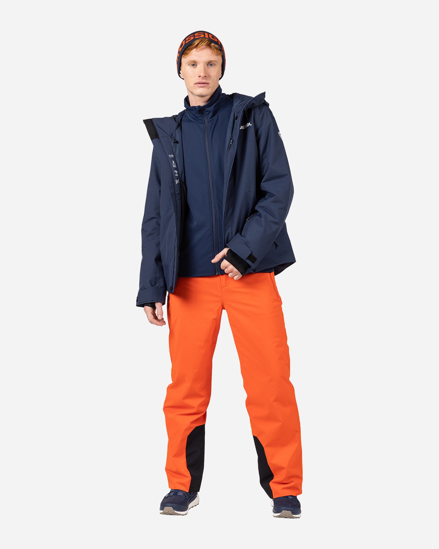 Pantalone sci ROSSIGNOL STRAWPILE M - Arancione - 4 | Cisalfa Sport