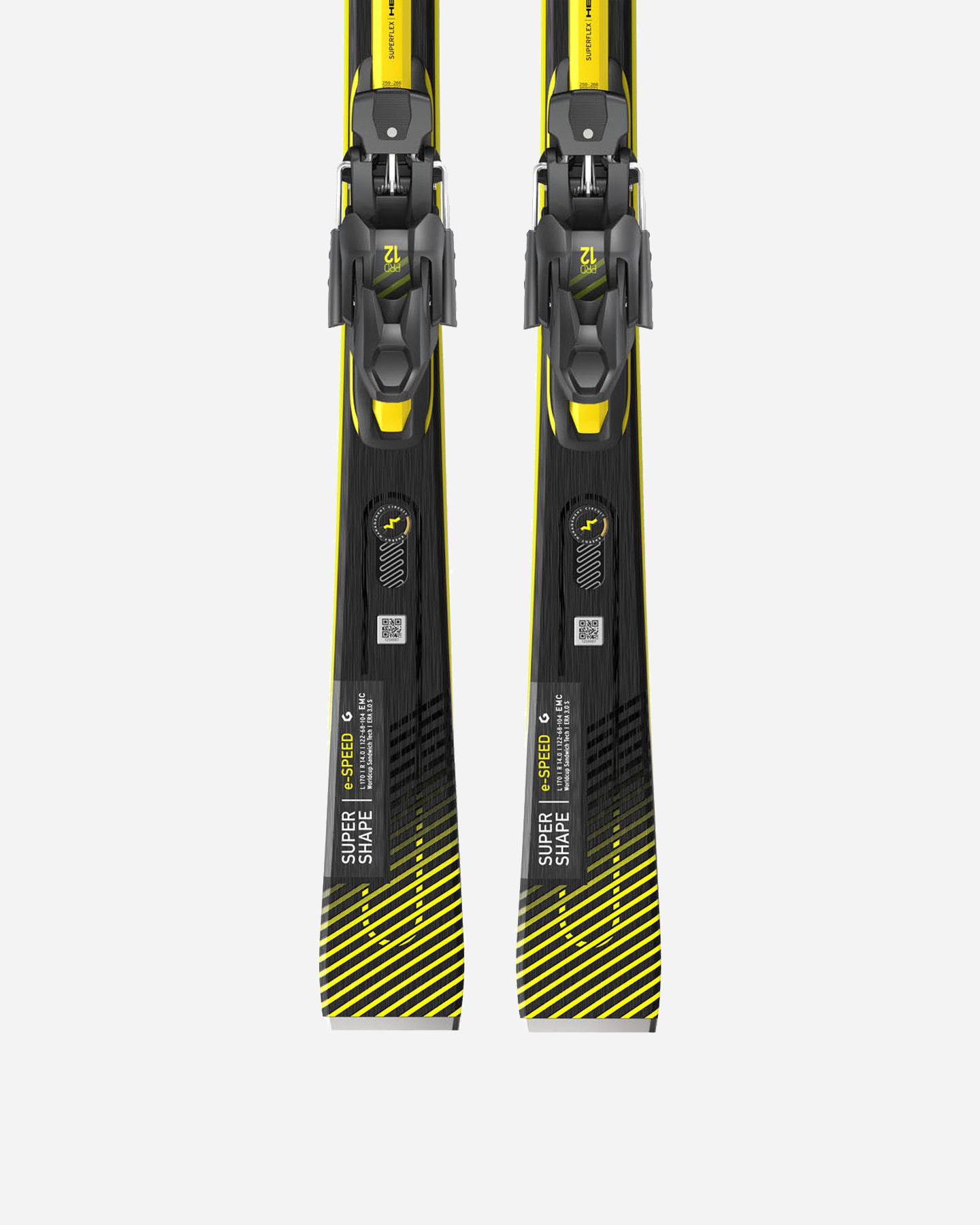Sci HEAD SUPERSHAPE E.SPEED SW 313320  - Giallo - 2 | Cisalfa Sport