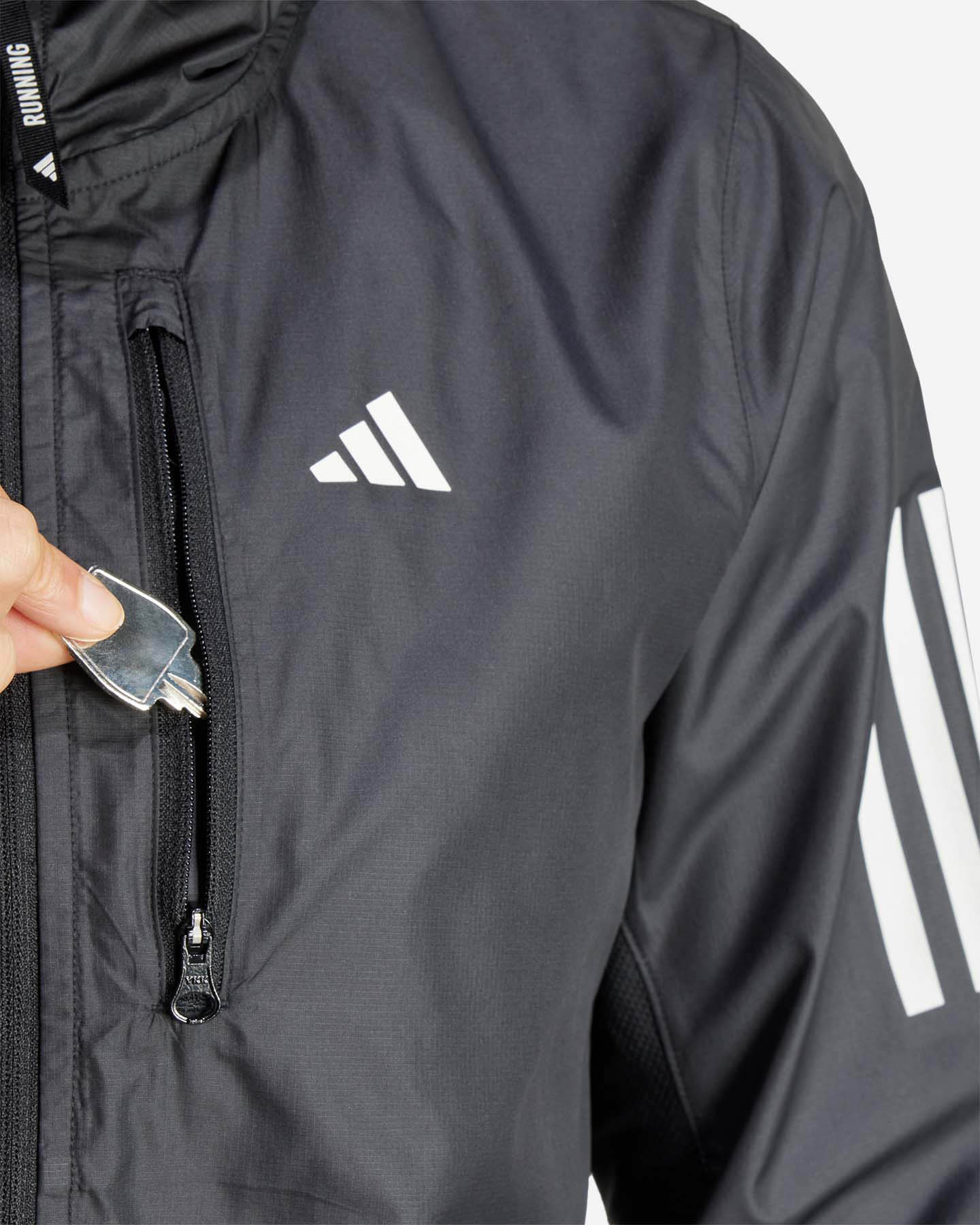 Giacca running ADIDAS OTR W - Nero - 5 | Cisalfa Sport