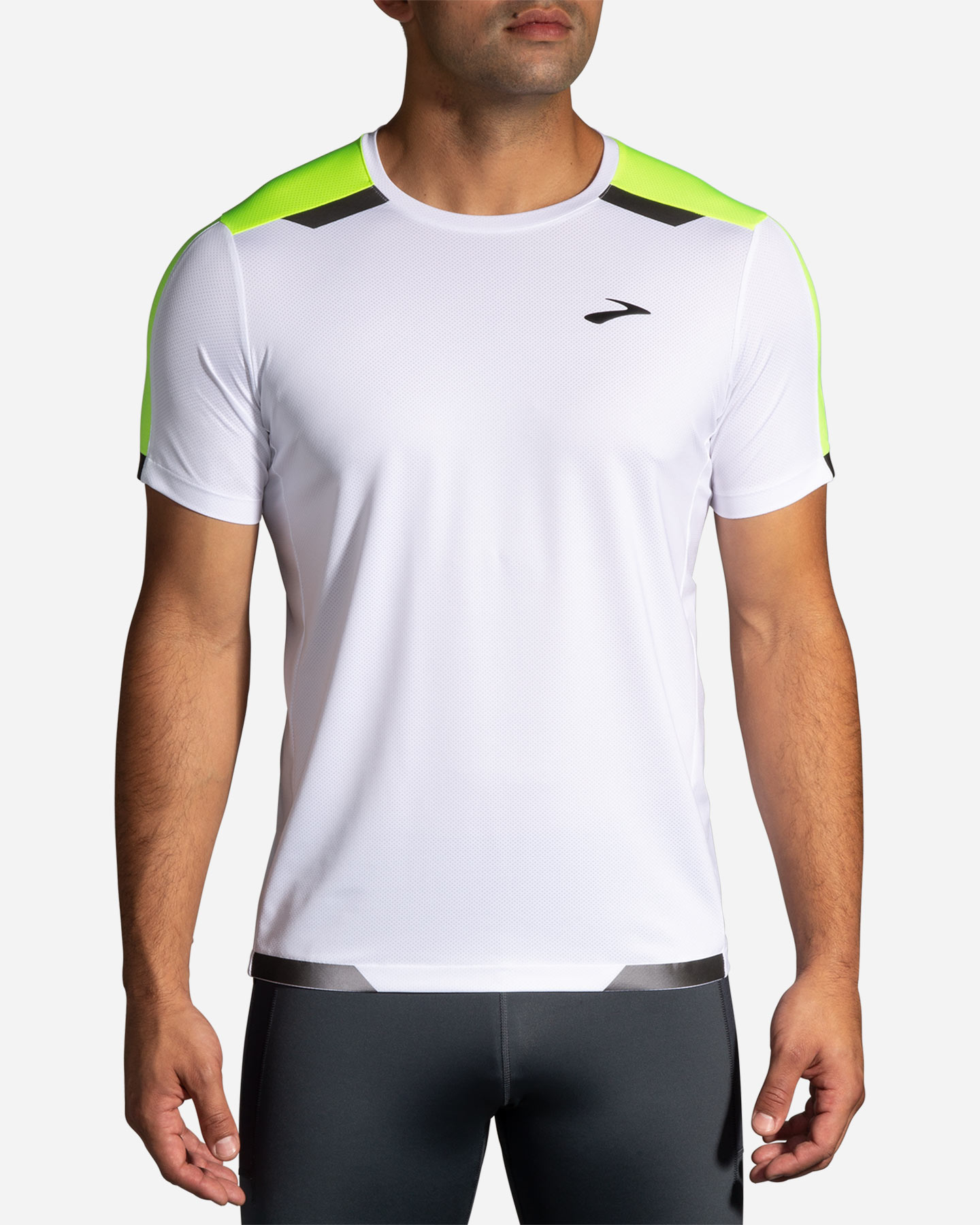 T-shirt running BROOKS RUN VISIBLE M - Bianco - 1 | Cisalfa Sport