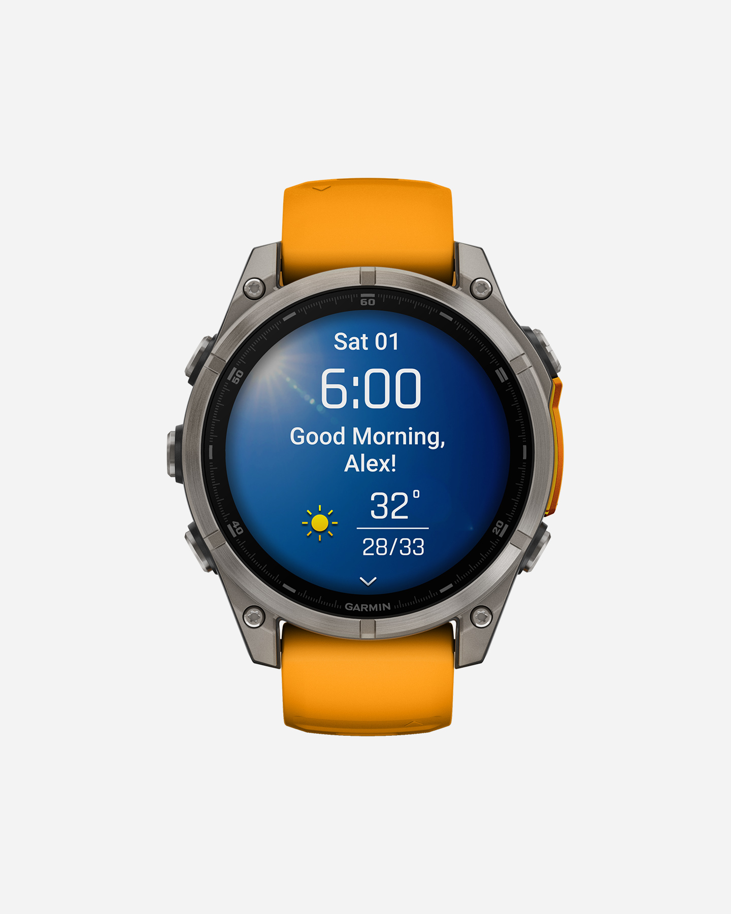 Orologio multifunzione GARMIN FENIX 8 AMOLED 47MM SAPPHIRE  - Arancione - 0 | Cisalfa Sport