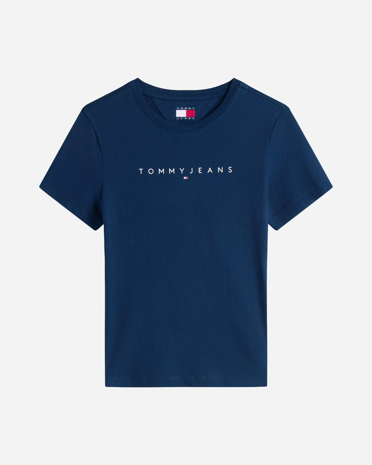 T-shirt TOMMY HILFIGER SLIM LINEAR LOGO W - Blu Navy - 0 | Cisalfa Sport