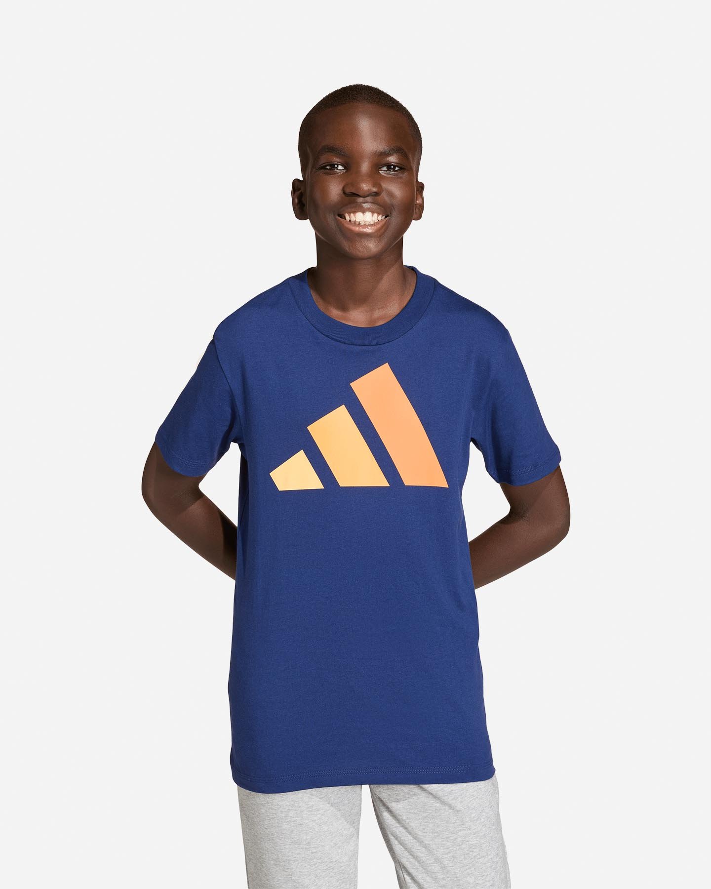 T-shirt ADIDAS ESSENTIALS JR - Blu - 1 | Cisalfa Sport