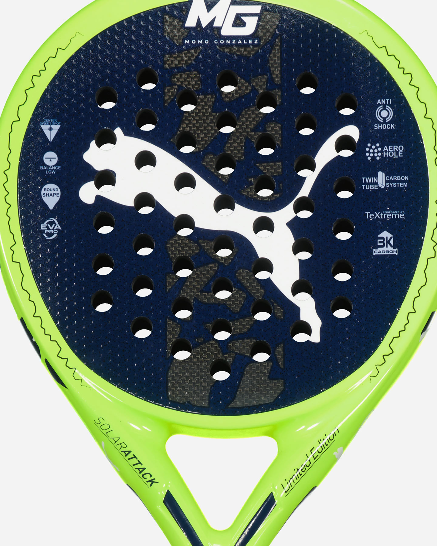 Racchetta padel performance PUMA SOLAR ATTACK MOMO  - Nero - 3 | Cisalfa Sport