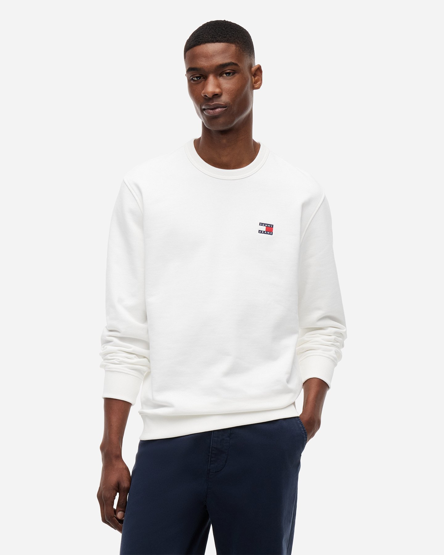 Felpa TOMMY HILFIGER BADGE M - Beige - 1 | Cisalfa Sport