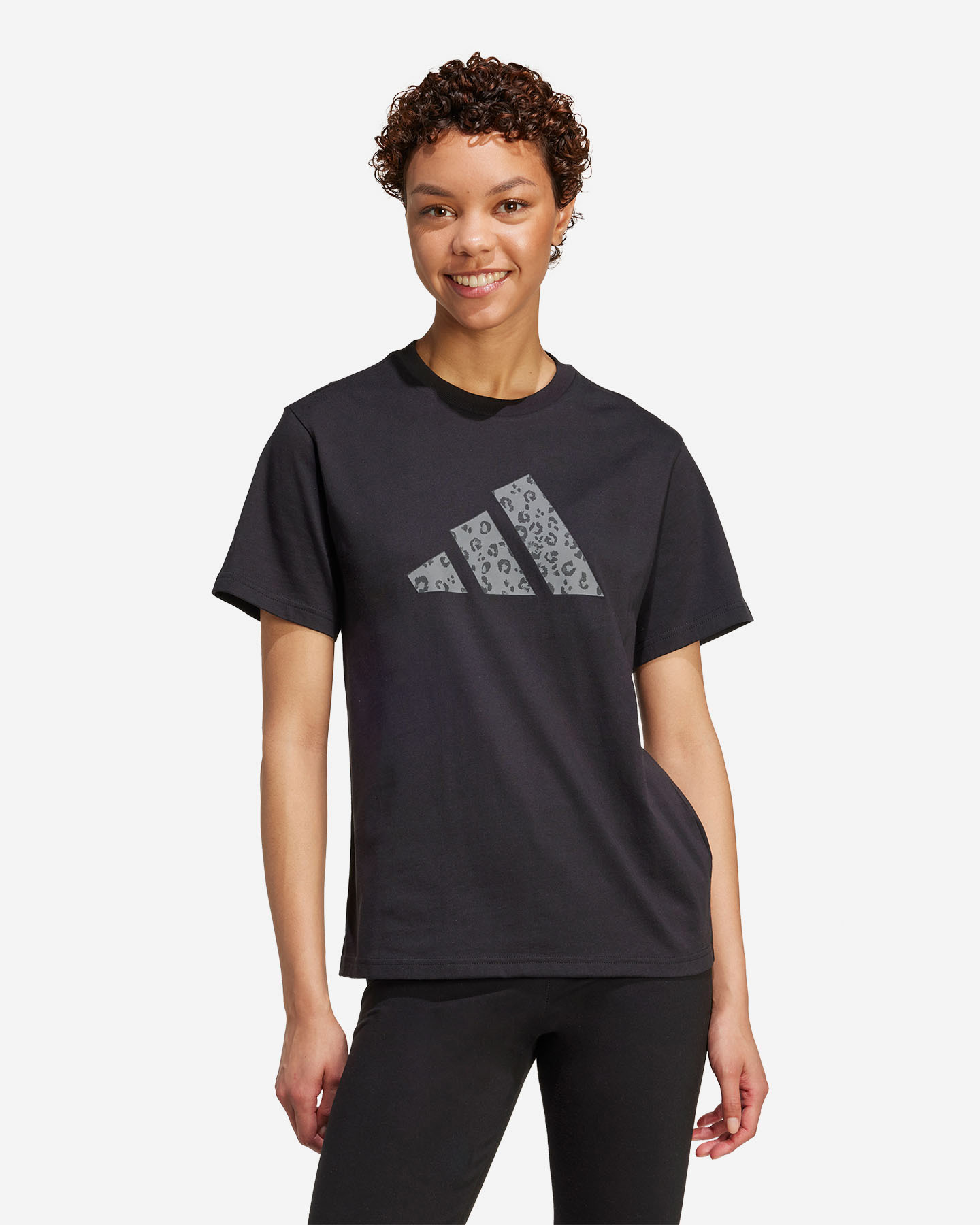 T-shirt ADIDAS BIG LOGO CAMOU W - Nero - 1 | Cisalfa Sport