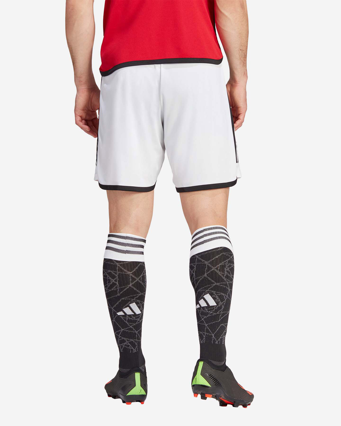 Pantaloncini calcio ufficiali ADIDAS MANCHESTER UNITED HOME 23-24 M - Bianco - 2 | Cisalfa Sport