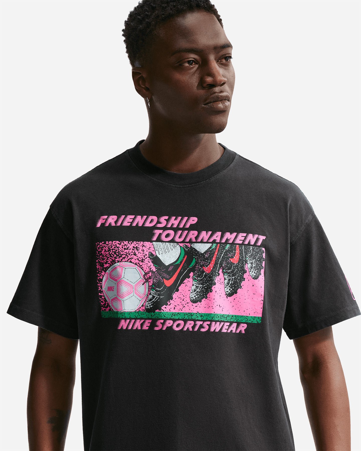 T-shirt NIKE FOOTBALL FRONT GFX M - Grigio - 3 | Cisalfa Sport