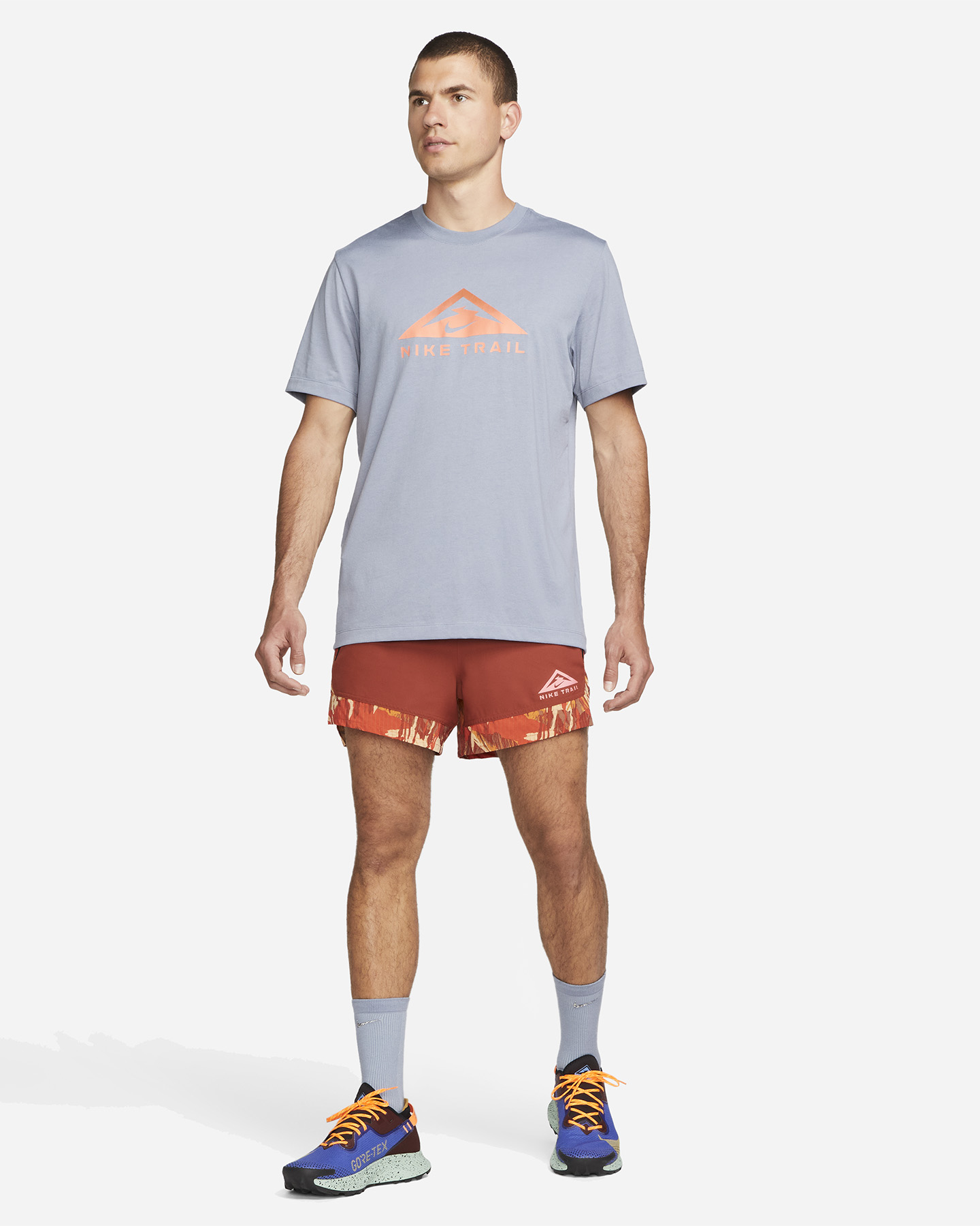 T-shirt running NIKE DRI FIT DB TRAIL M - Grigio - 3 | Cisalfa Sport