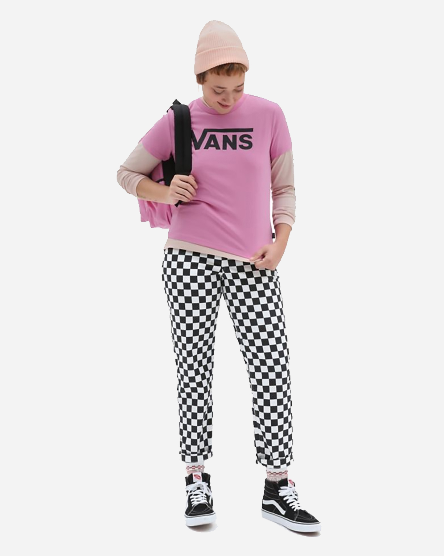 T-shirt VANS FLYING V W - Rosa - 3 | Cisalfa Sport