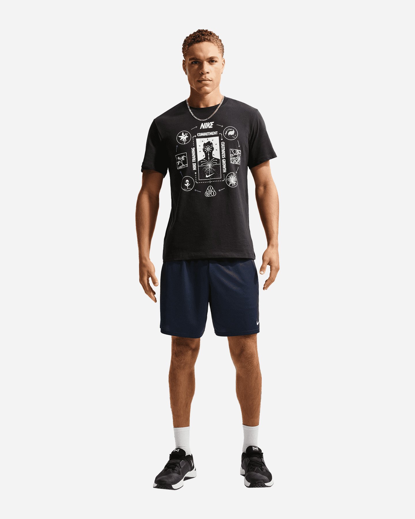 Pantalone training NIKE DRI FIT FLEX SMALL LOGO 7IN M - Nero - 2 | Cisalfa Sport