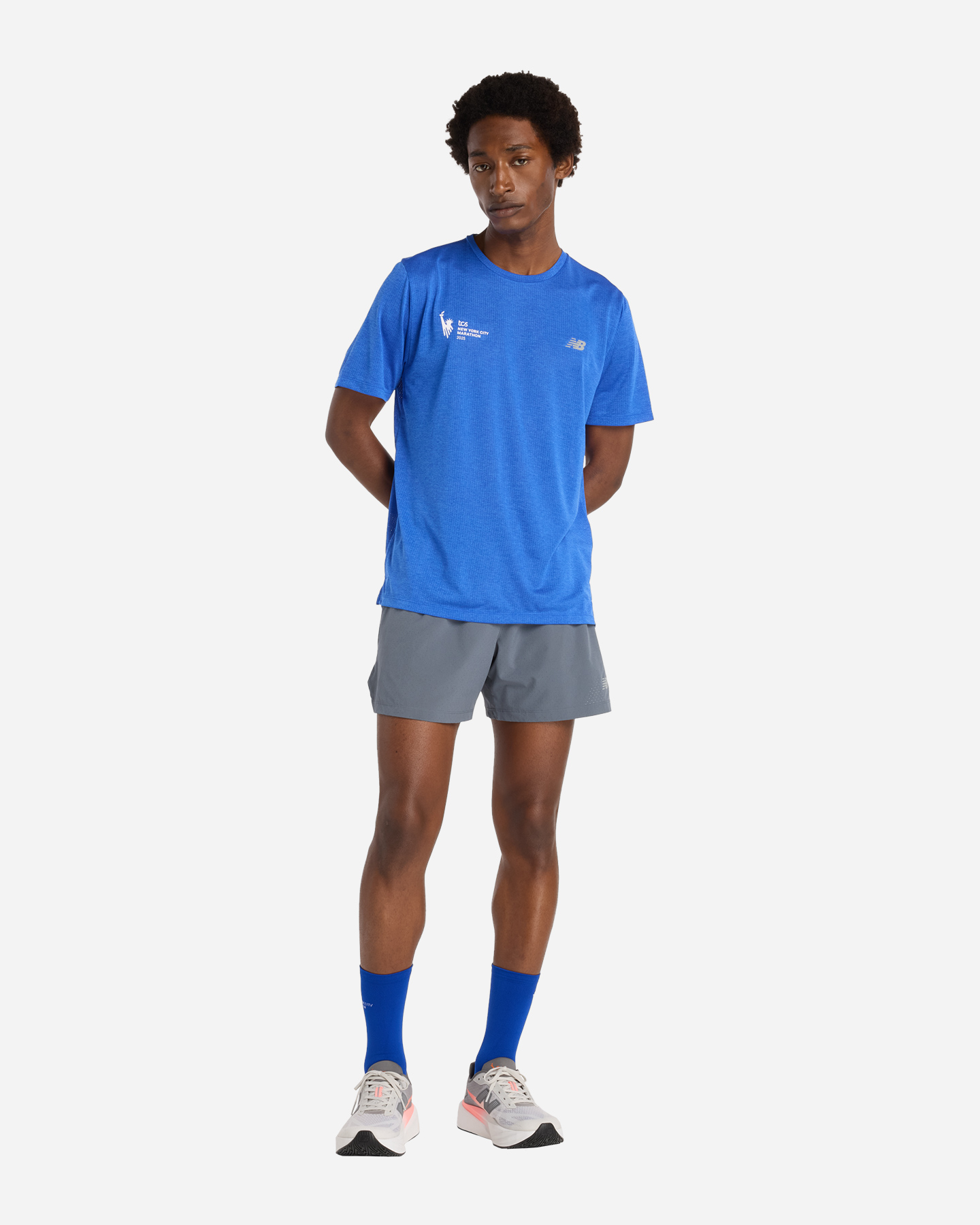 T-shirt running NEW BALANCE NYC MARATHON M - Blu - 3 | Cisalfa Sport