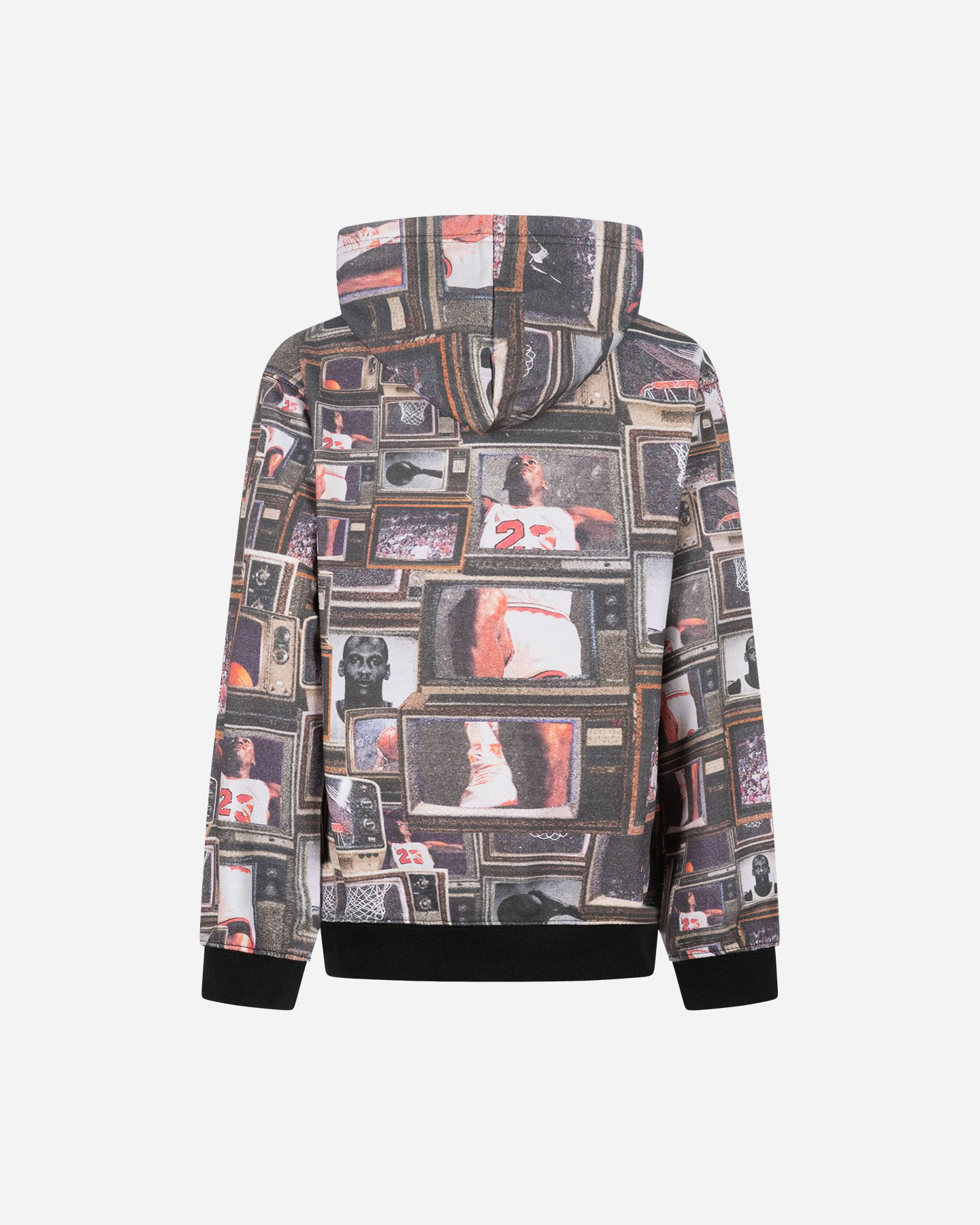 Felpa NIKE JORDAN ALL OVER PRINTED TELEVISION JR - Nero - 1 | Cisalfa Sport