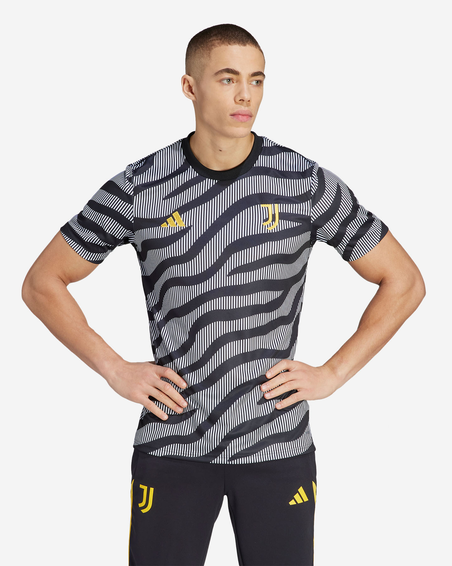Maglia calcio ufficiale ADIDAS JUVENTUS PREMATCH 23-24 M - Nero - 2 | Cisalfa Sport