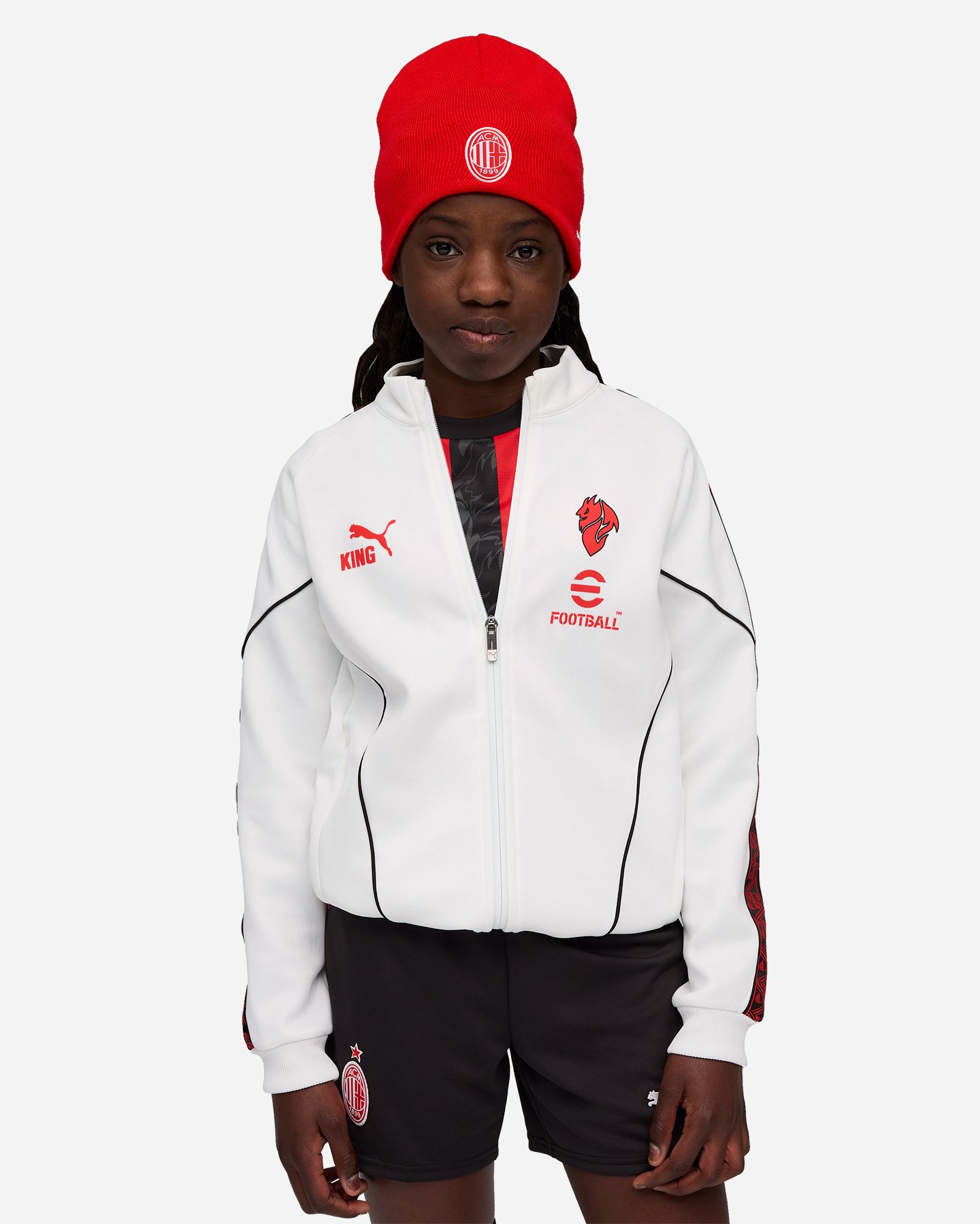 Abbigliamento calcio ufficiale PUMA MILAN KING PREMATCH 25-26 JR - Color mix - 2 | Cisalfa Sport