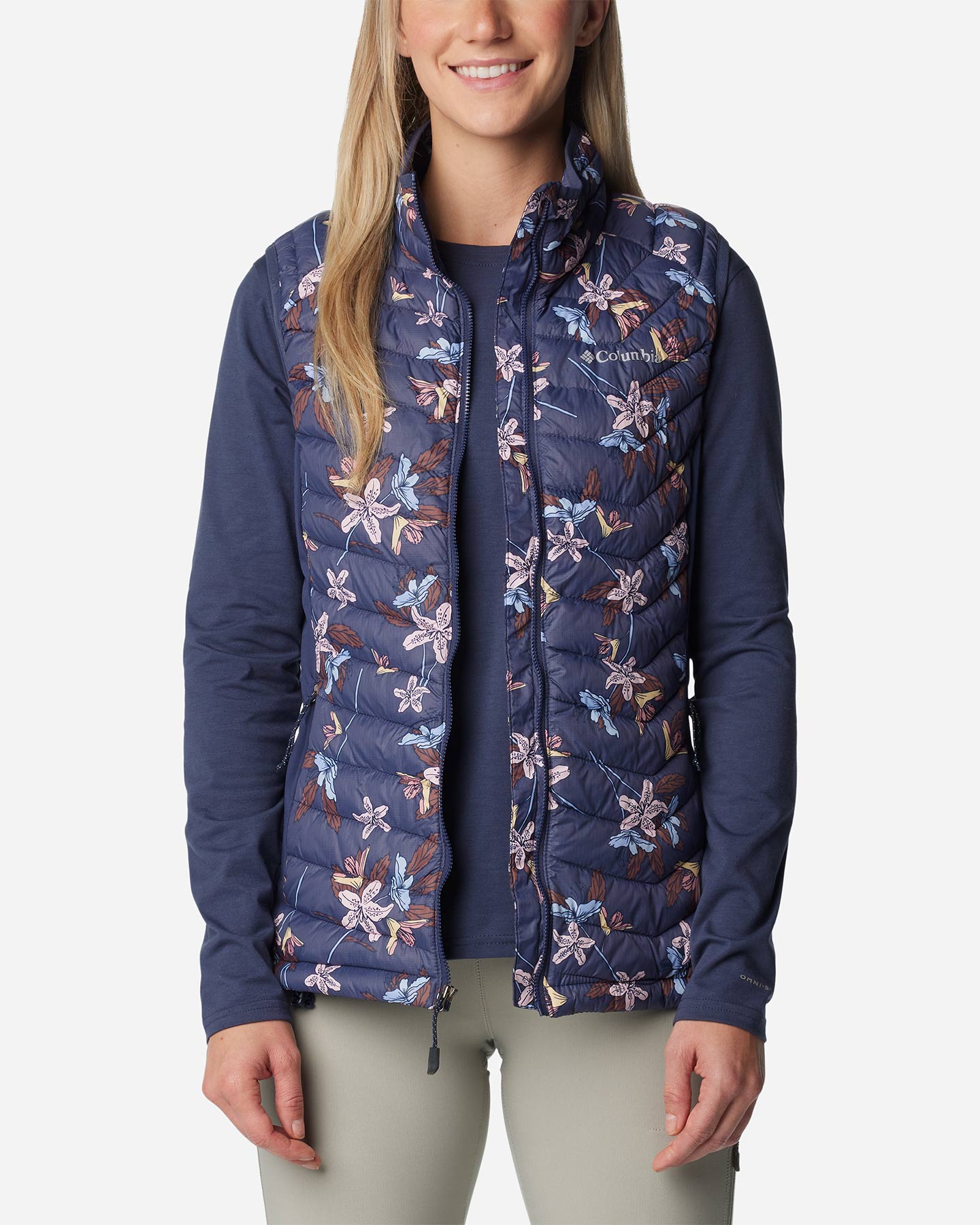 Gilet COLUMBIA POWDER PASS W - Blu Navy - 4 | Cisalfa Sport
