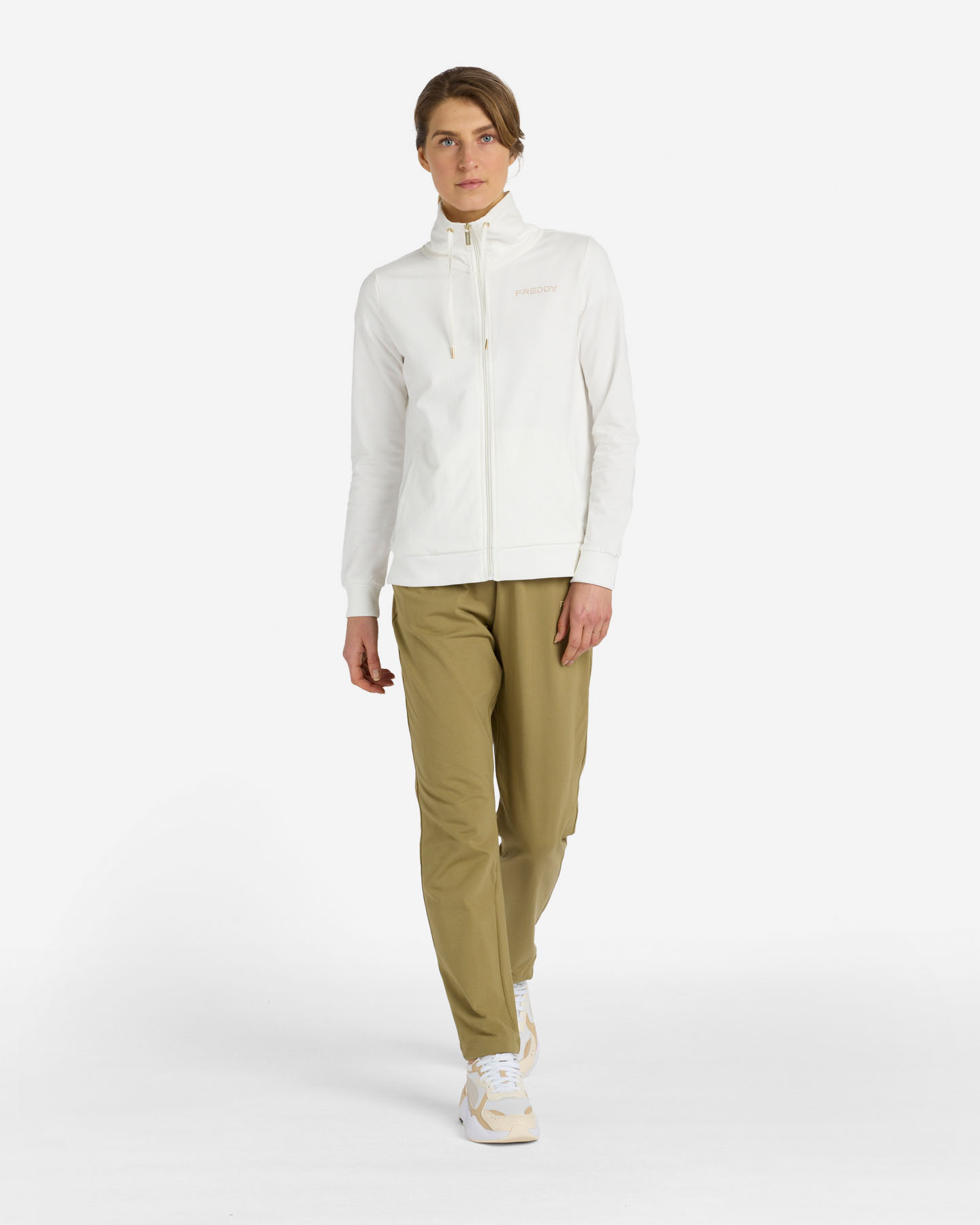 Felpa FREDDY SMALL LOGO W - Bianco - 4 | Cisalfa Sport