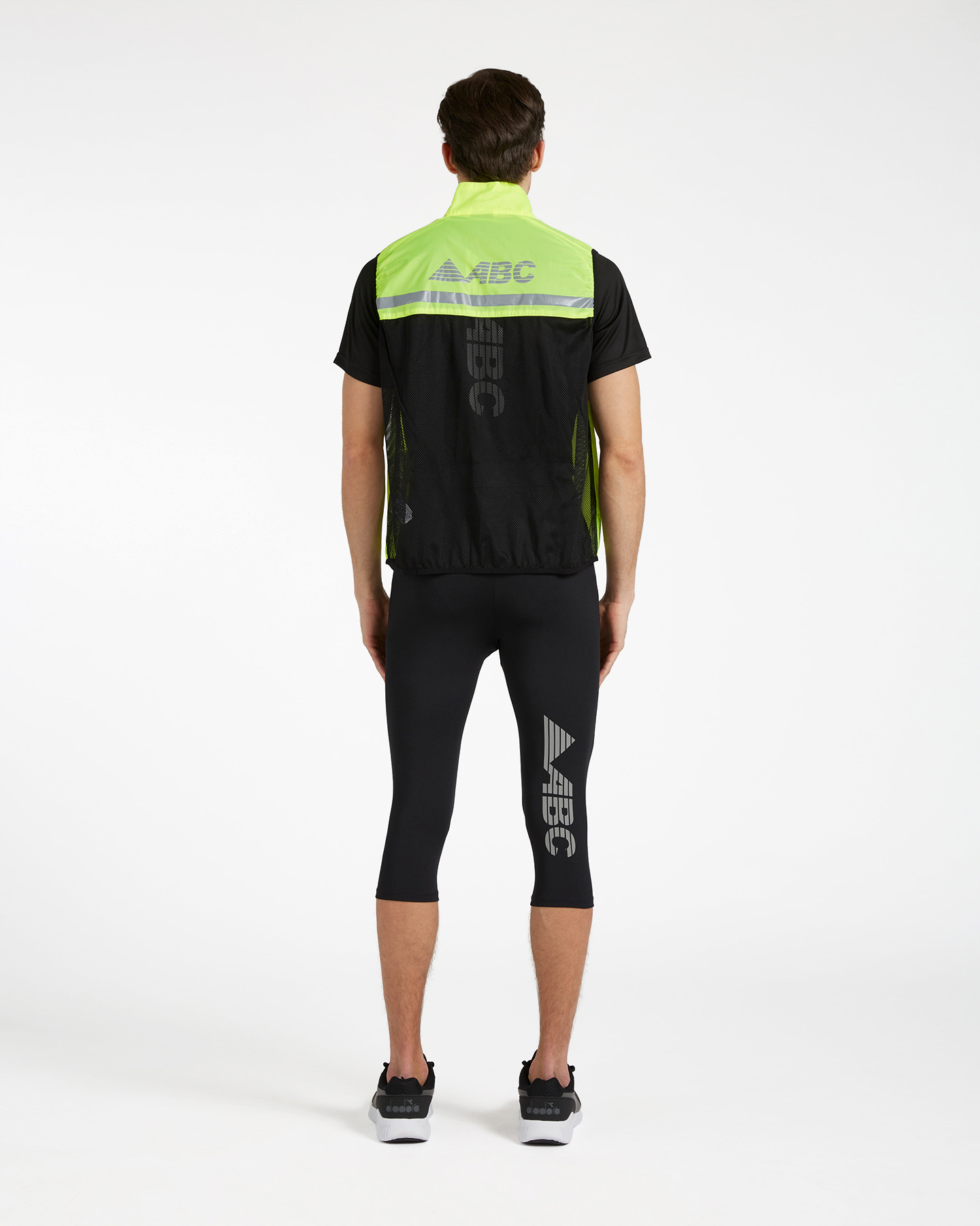 Giacca running ABC RUN VEST PACKABLE M - Giallo - 2 | Cisalfa Sport
