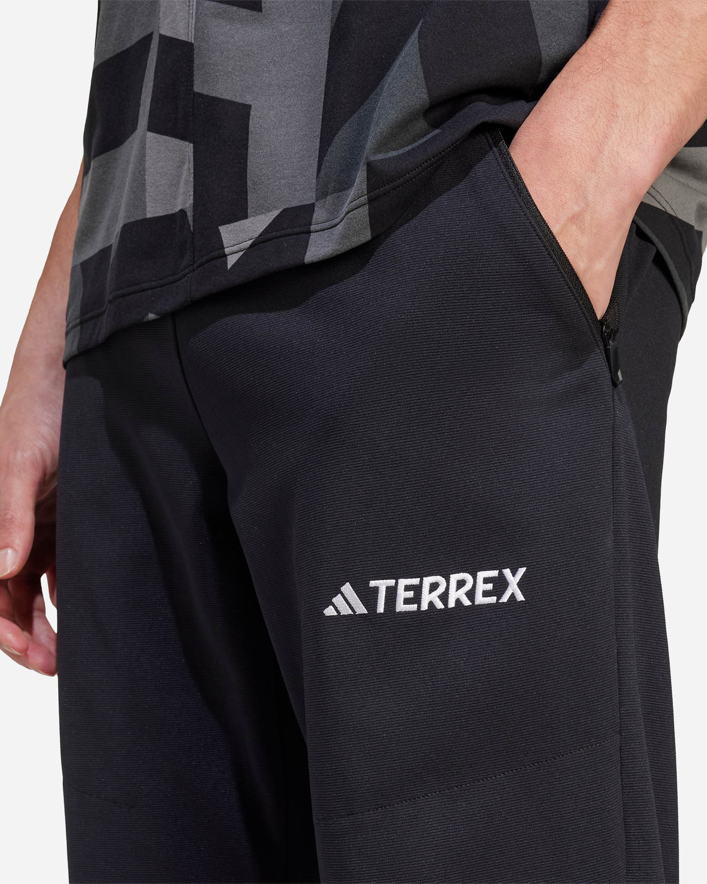 Pantalone outdoor ADIDAS BASIC M - Nero - 5 | Cisalfa Sport