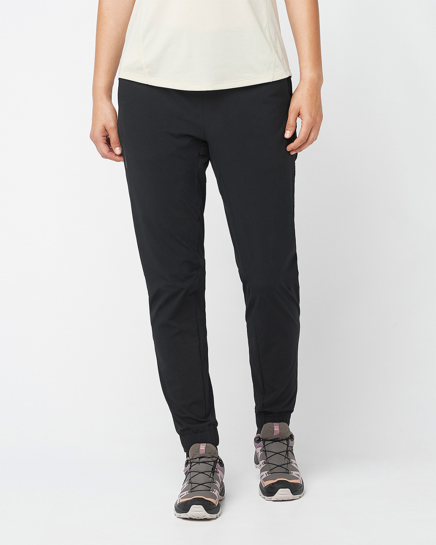 Pantalone outdoor SALOMON WAYFARER EASE W - Nero - 1 | Cisalfa Sport