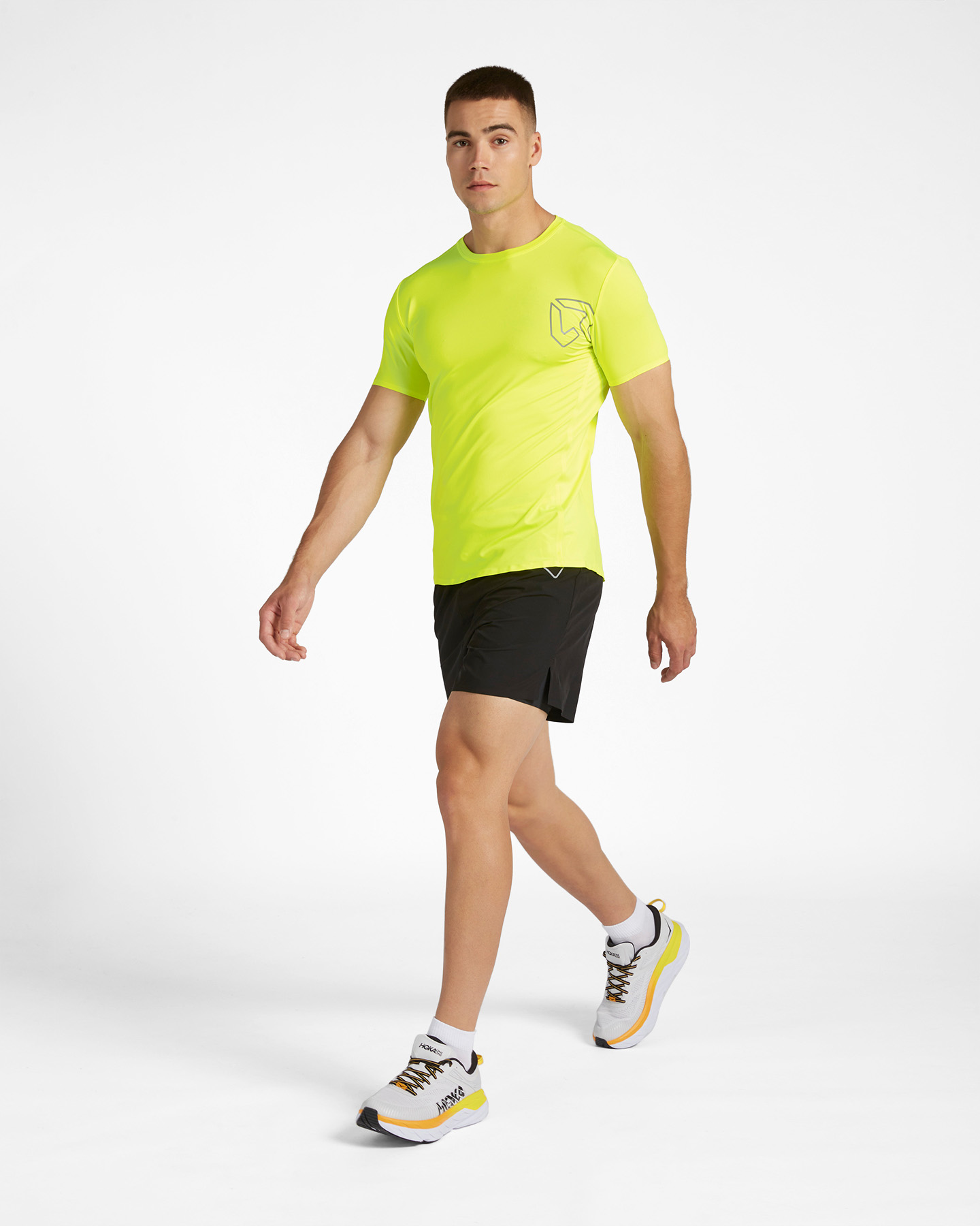 T-shirt running ROCK EXPERIENCE BRISON M - Giallo - 3 | Cisalfa Sport