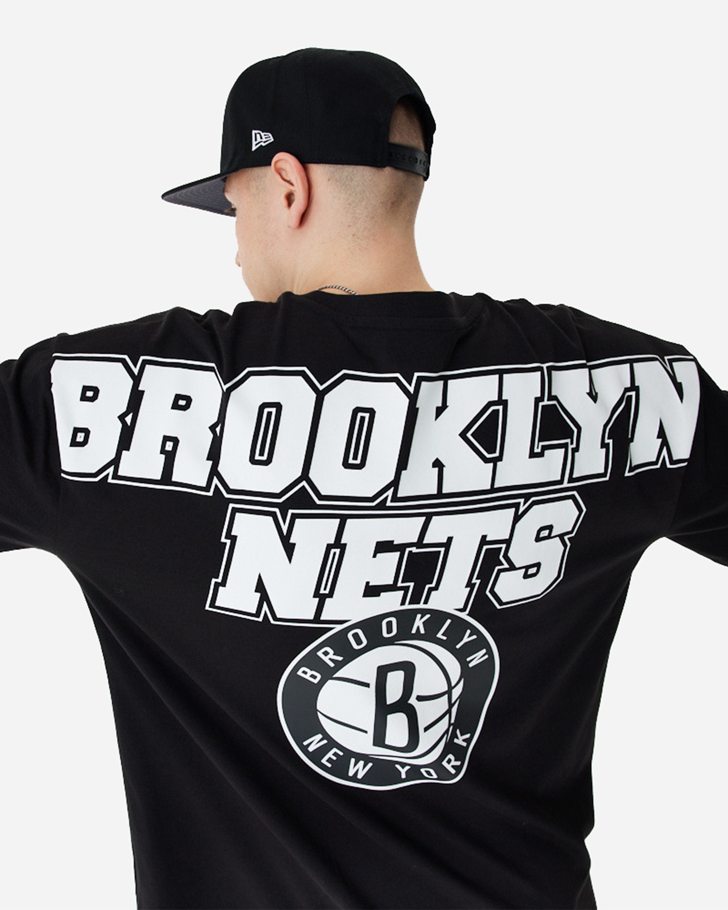T-shirt NEW ERA LARGE GRAPHIC BP BRKOOKLY NETS M - Nero - 3 | Cisalfa Sport