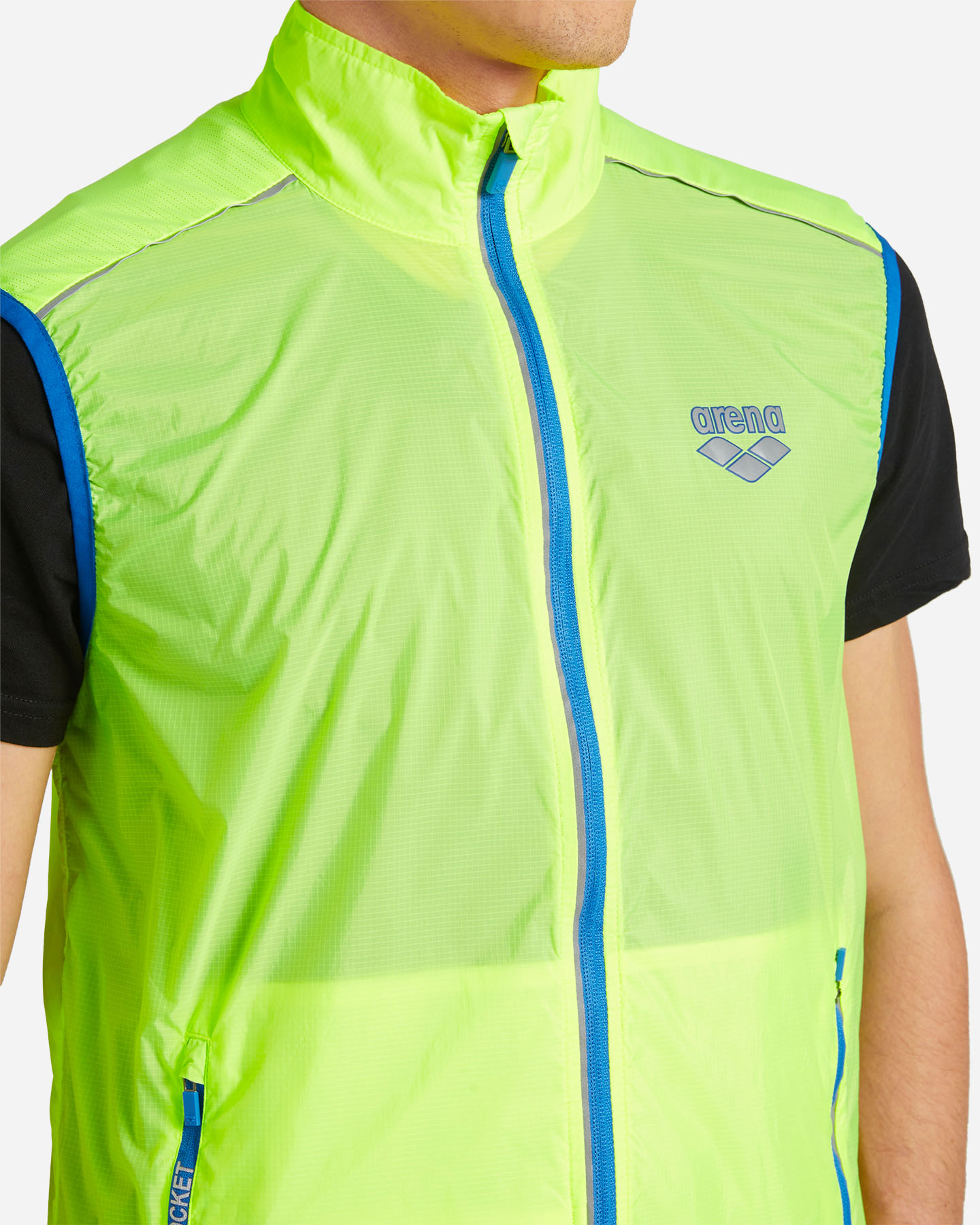 Giacca running ARENA ATHLETIC RUN M - Giallo - 4 | Cisalfa Sport