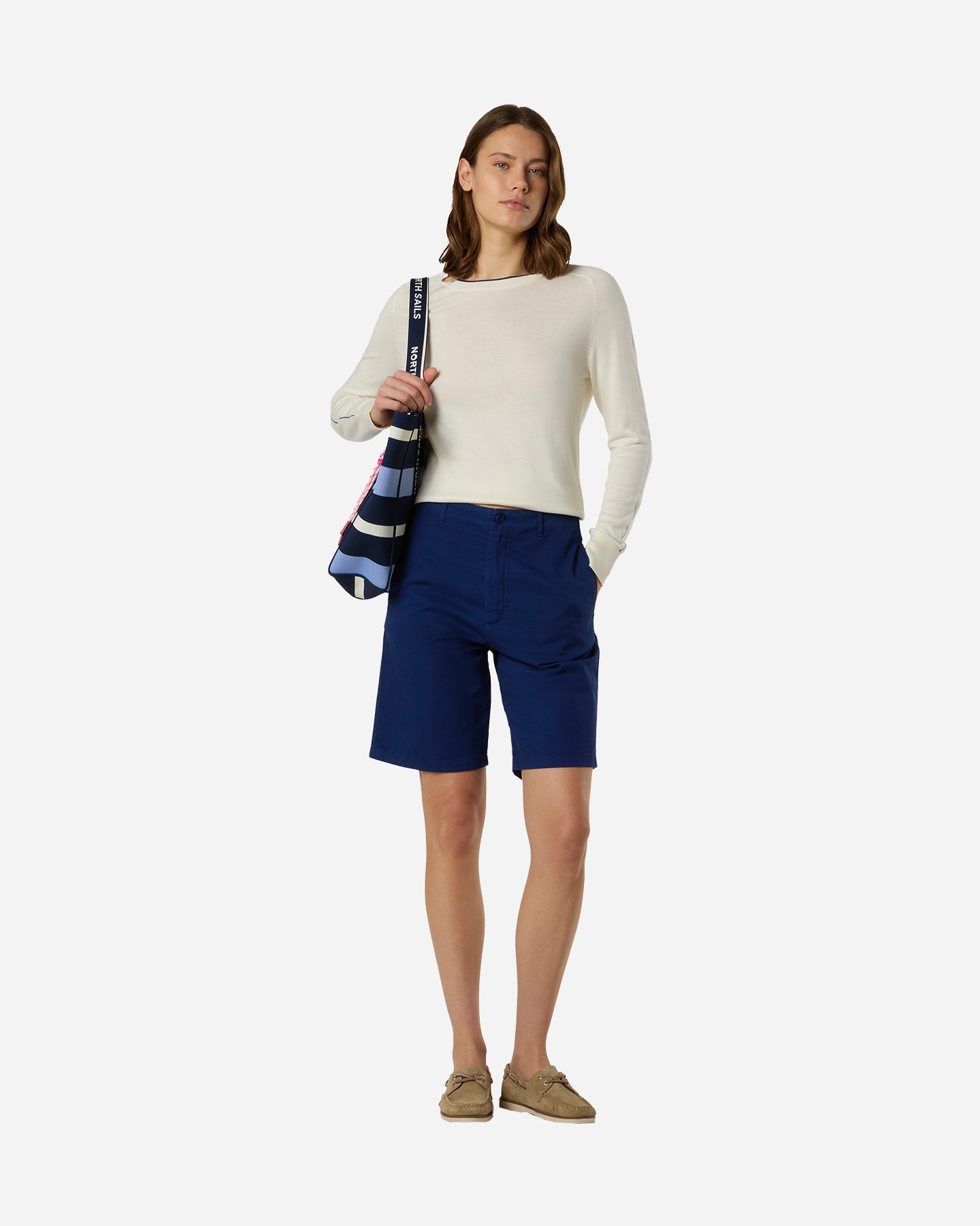 Bermuda NORTH SAILS STRETCH GABARDINE W - Blu - 2 | Cisalfa Sport