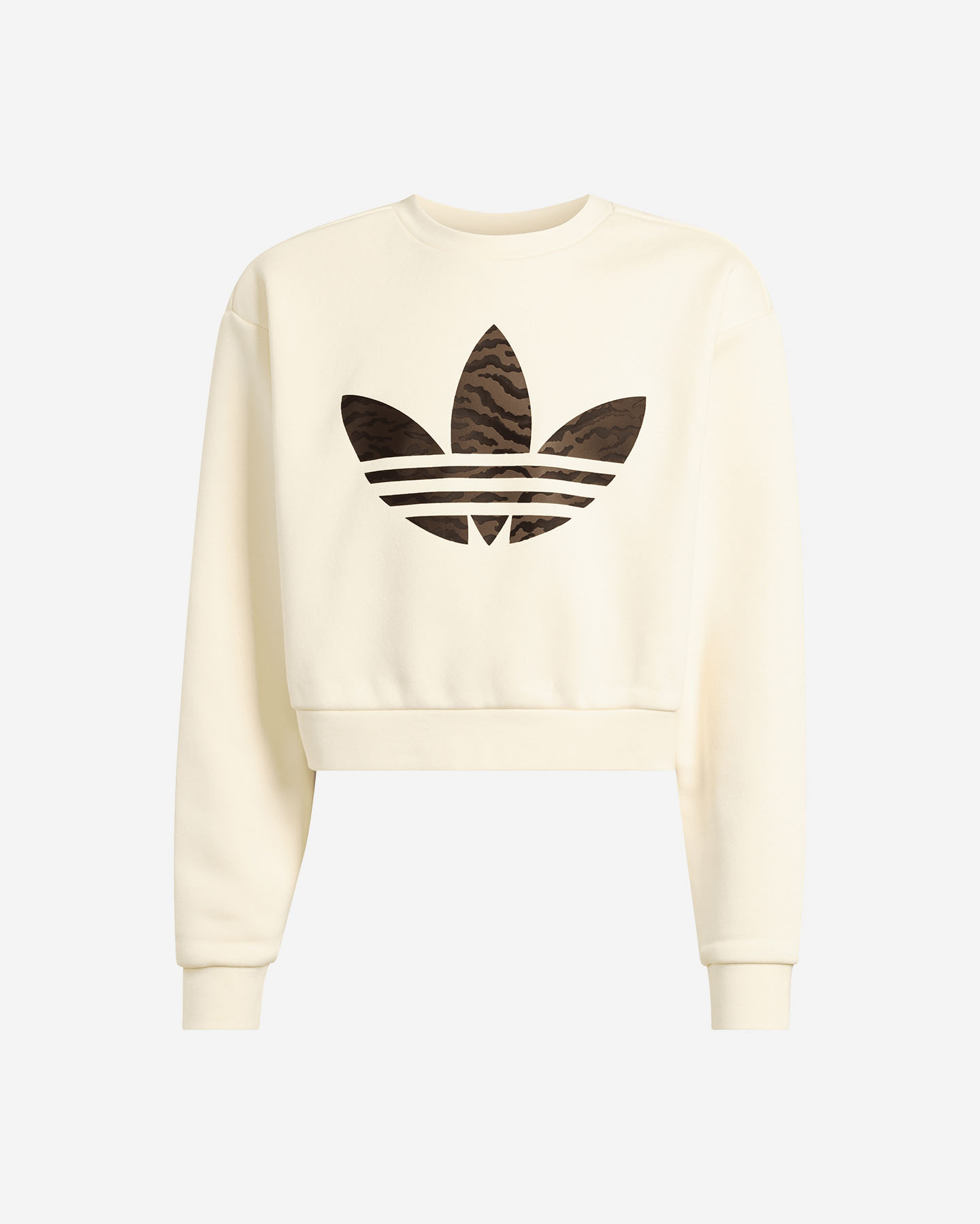 Felpa ADIDAS BOXY CREW JR - Beige - 0 | Cisalfa Sport