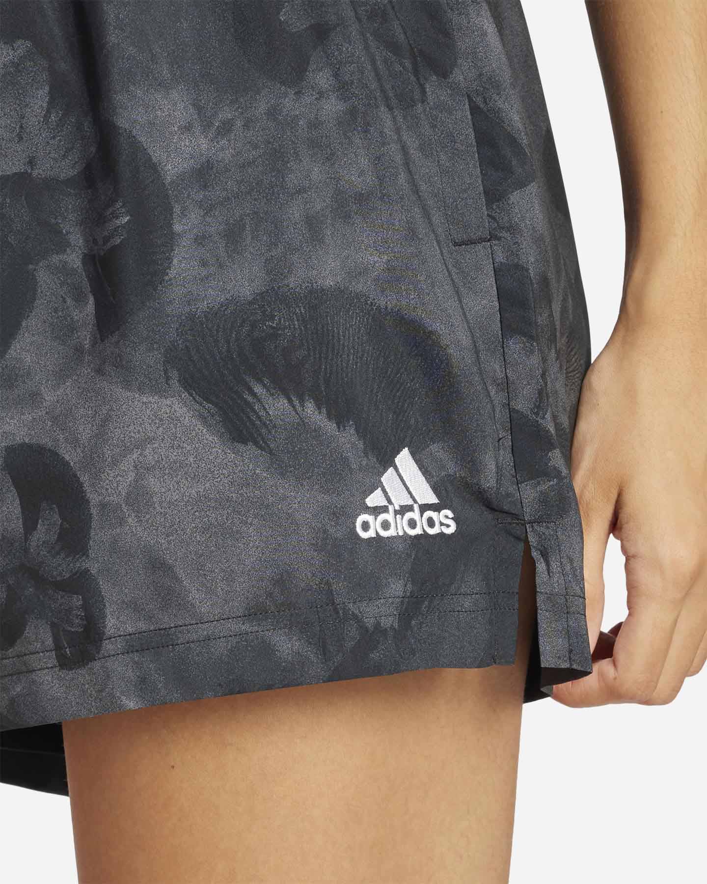 Pantaloncini ADIDAS FLOWER W - Nero - 4 | Cisalfa Sport