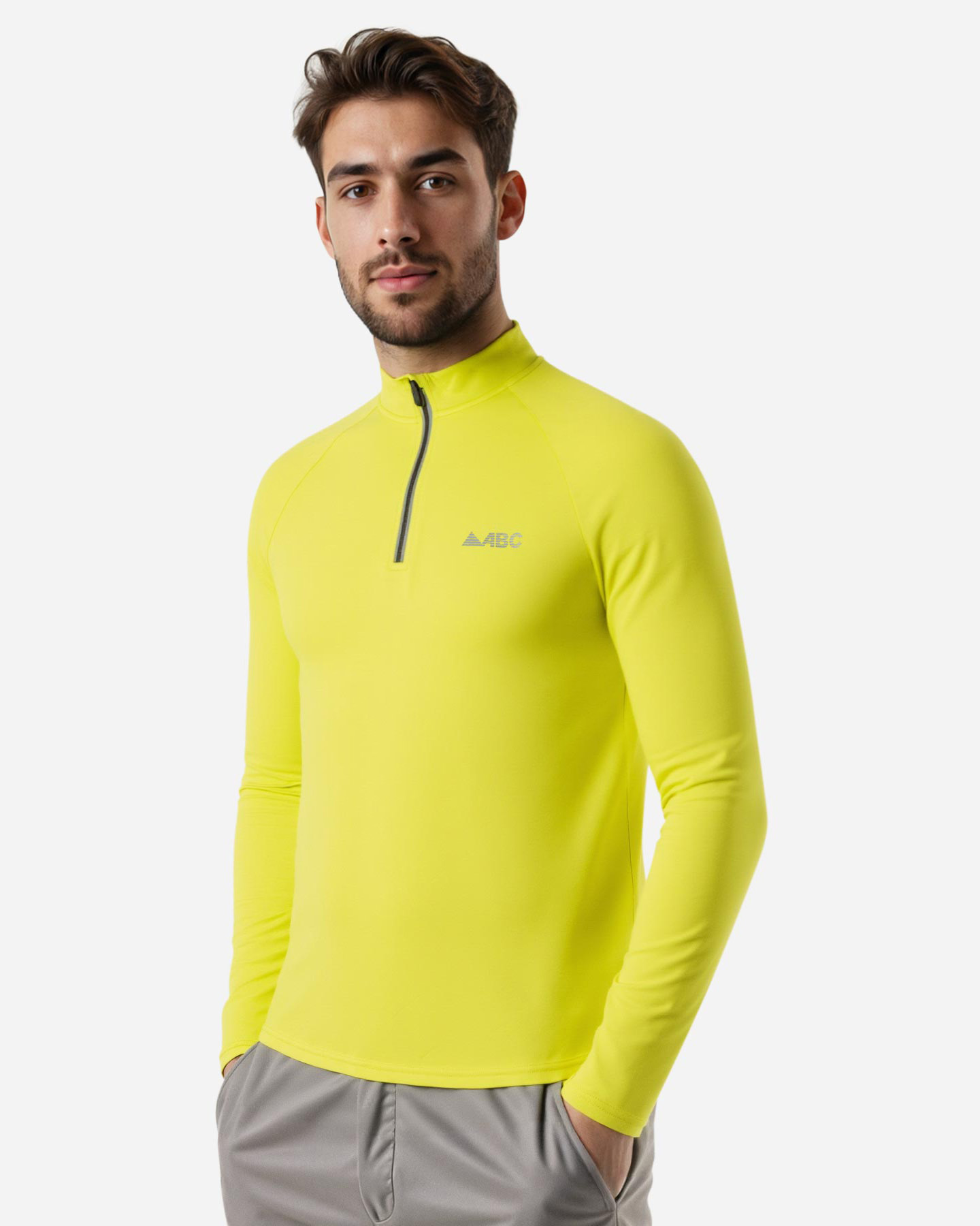Maglia running ABC ESSENTIAL - Giallo - 3 | Cisalfa Sport