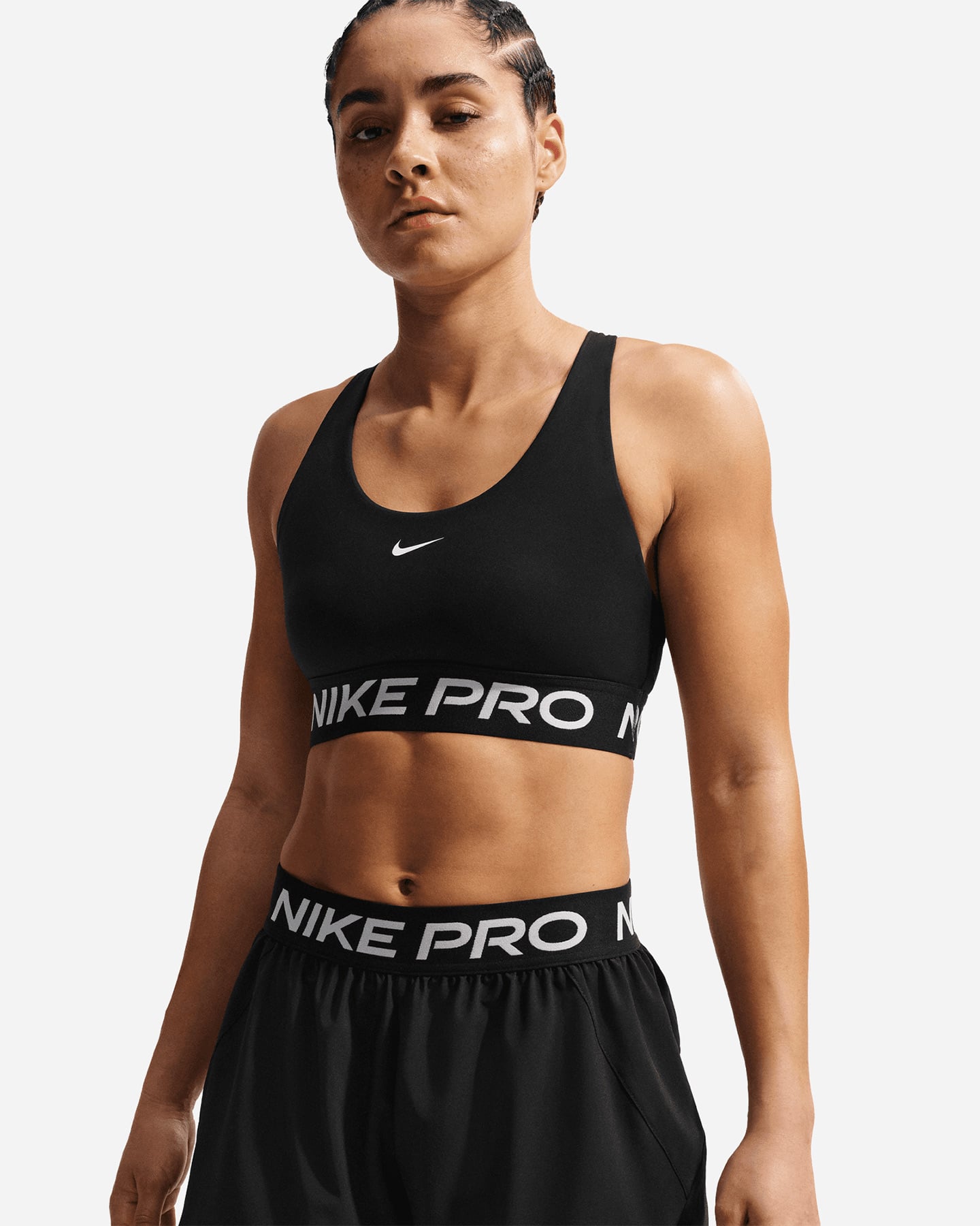 Short training NIKE PRO 2IN1 LOGO W - Nero - 3 | Cisalfa Sport