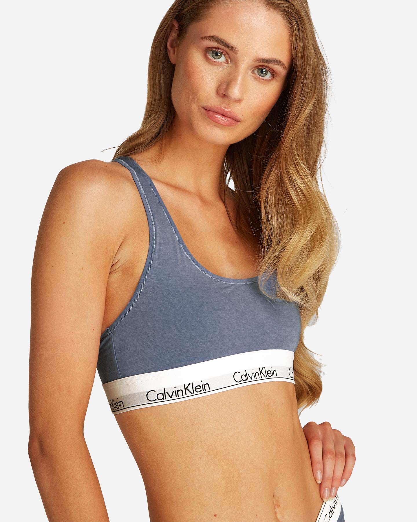 Reggiseno CALVIN KLEIN UNDERWEAR UNLINED BRALETTE W - Blu Navy - 3 | Cisalfa Sport