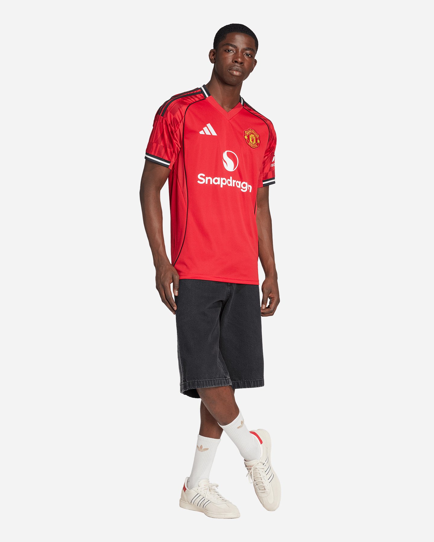 Maglia calcio ufficiale ADIDAS MANCHESTER UNITED HOME 25-26 M - Rosso - 4 | Cisalfa Sport