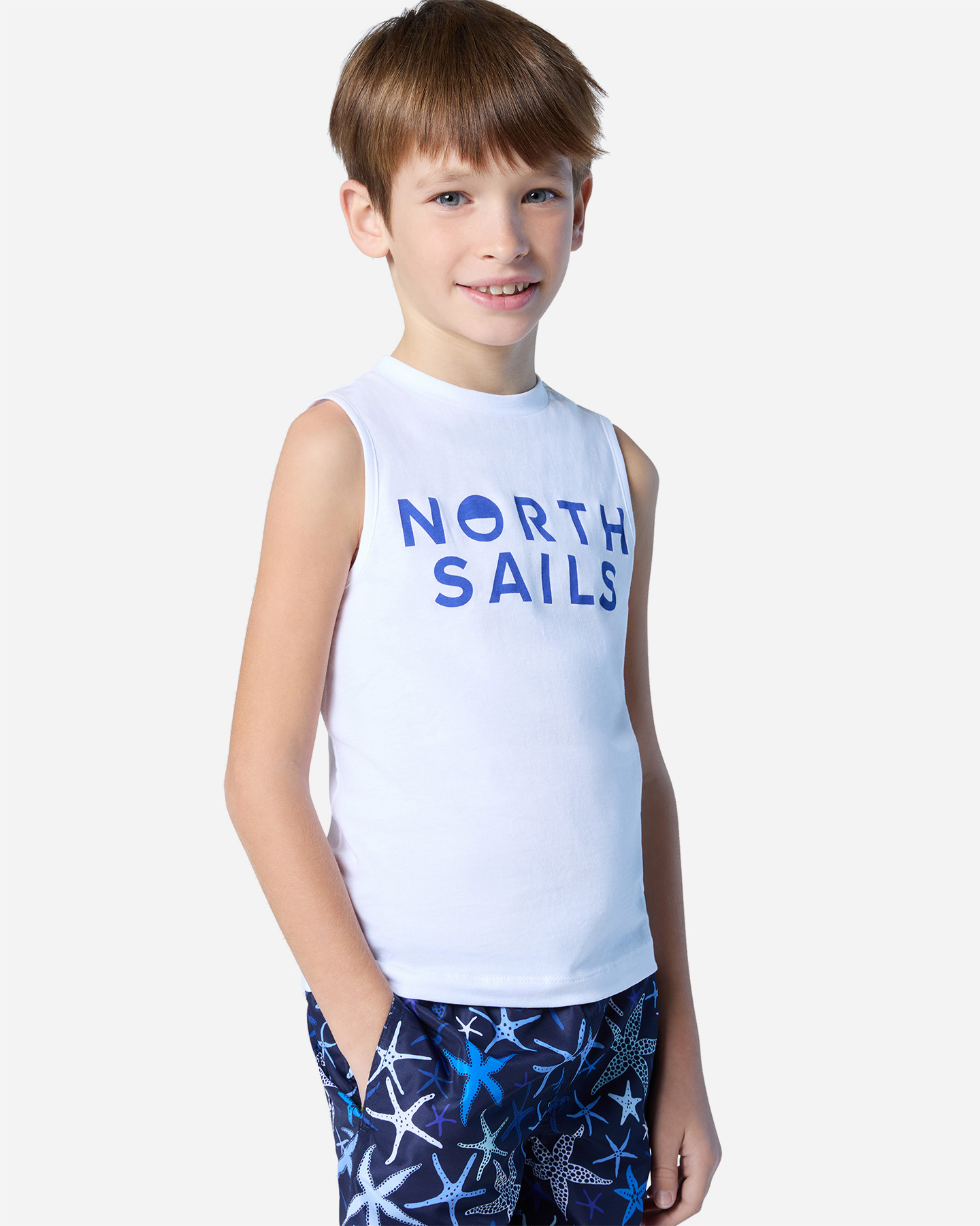 Canotta NORTH SAILS LOGO EXTENDED JR - Bianco - 2 | Cisalfa Sport