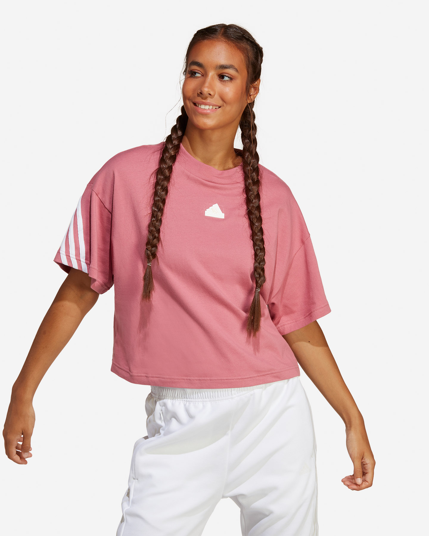 T-shirt ADIDAS 3STRIPES W - Rosa - 1 | Cisalfa Sport