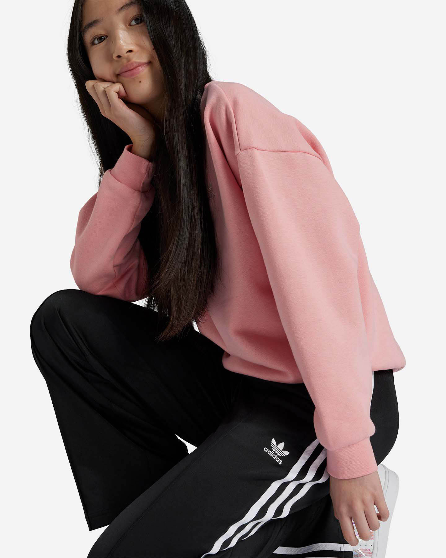 Pantalone ADIDAS WIDE JR - Nero - 5 | Cisalfa Sport