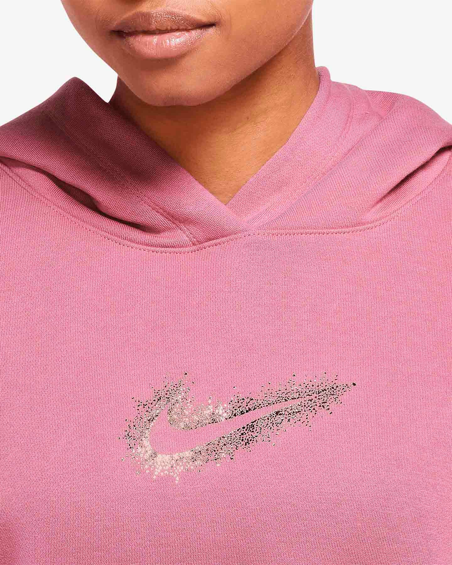 Felpa NIKE CROP LOGO GLITTER W - 5 | Cisalfa Sport