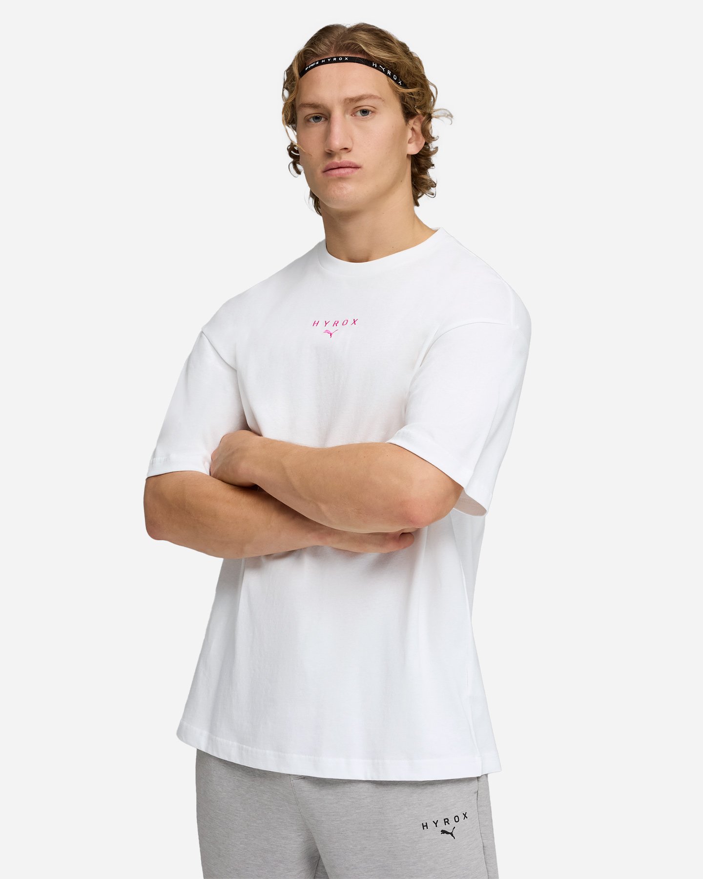 T-shirt training PUMA HYROX GRAPHIC M - Bianco - 2 | Cisalfa Sport